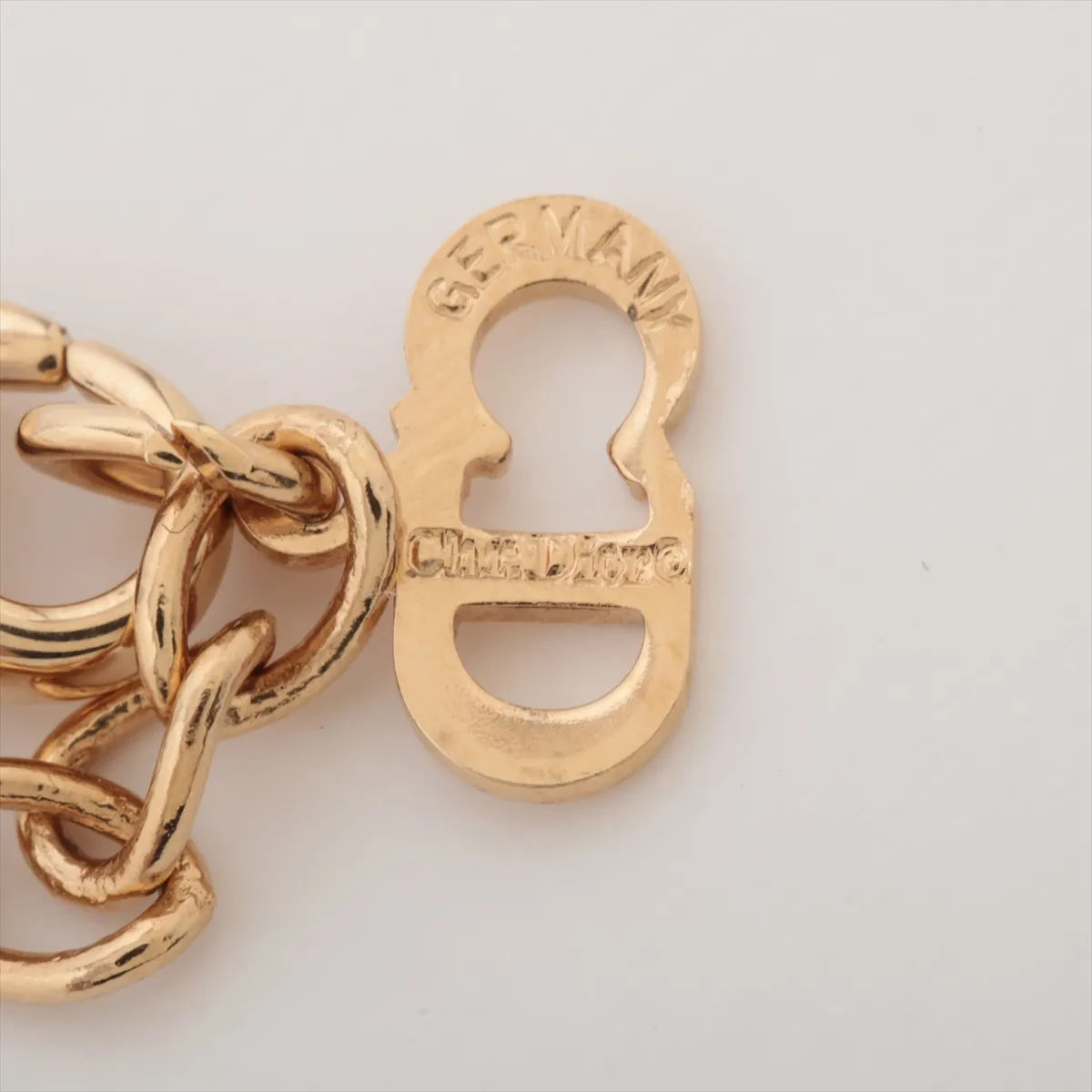 CD logo necklace, GP gold, — view 4