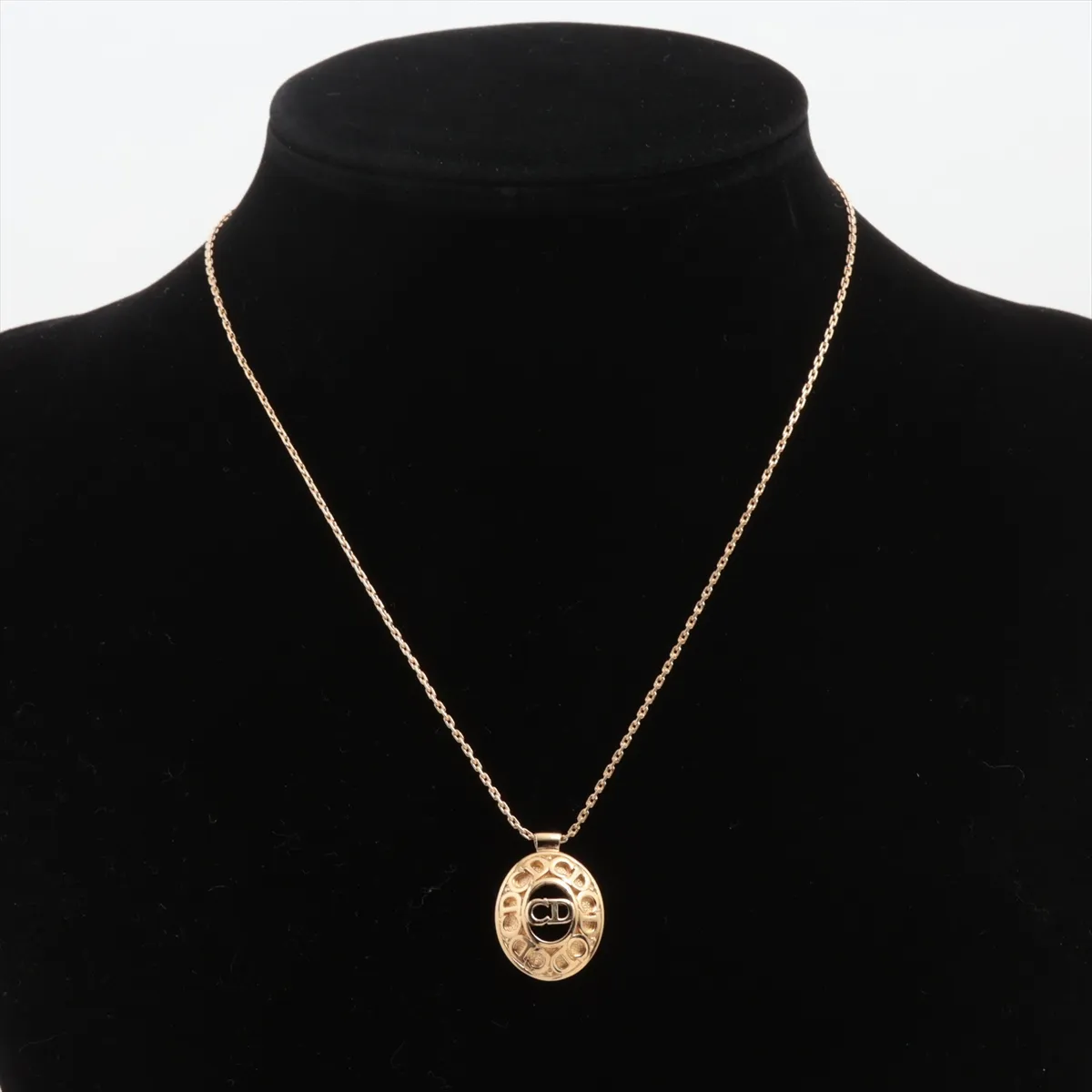 CD logo necklace, GP gold, — view 5