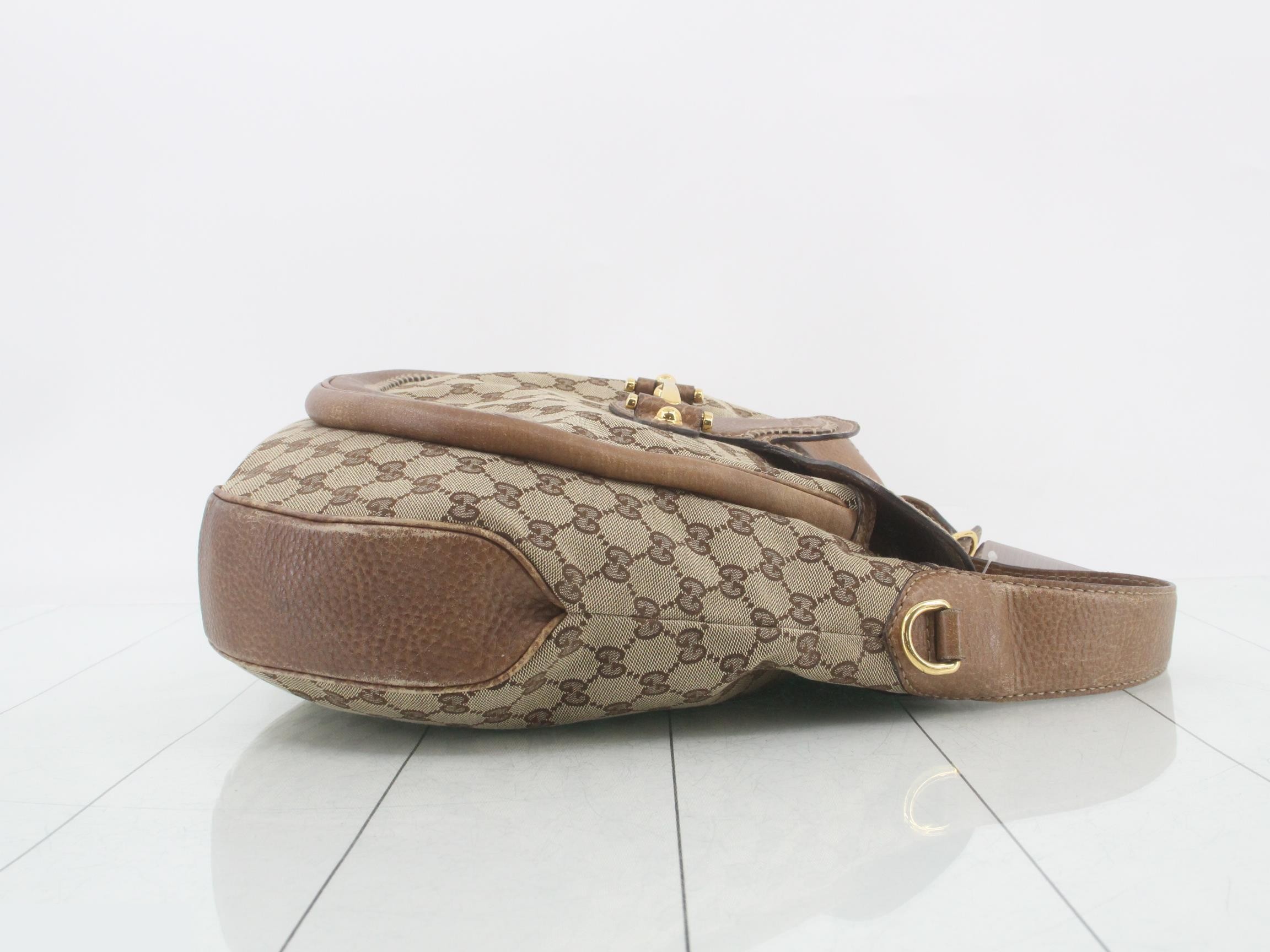 GG Canvas Horsebit One-Shoulder Bag — view 3