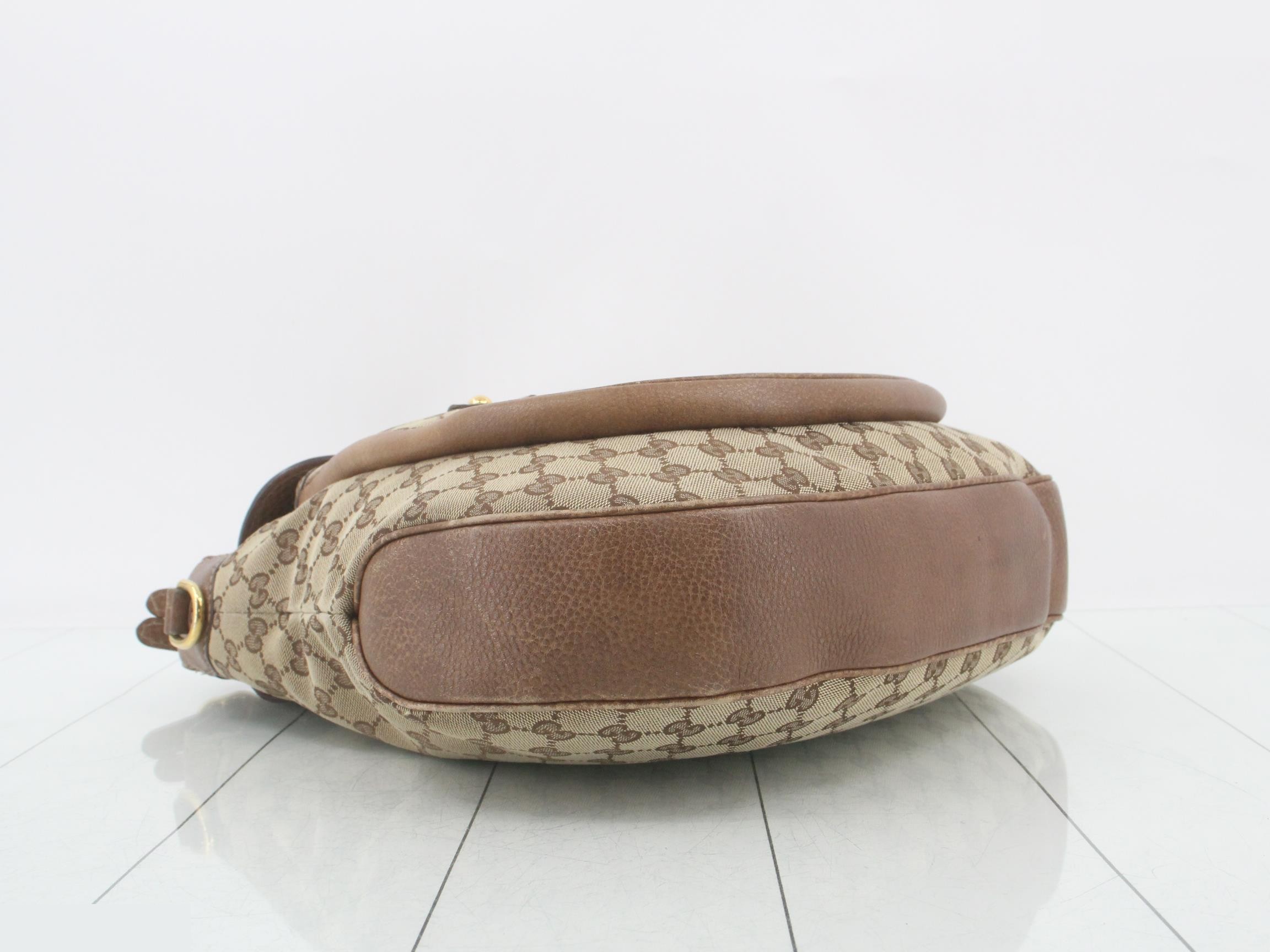 GG Canvas Horsebit One-Shoulder Bag — view 5