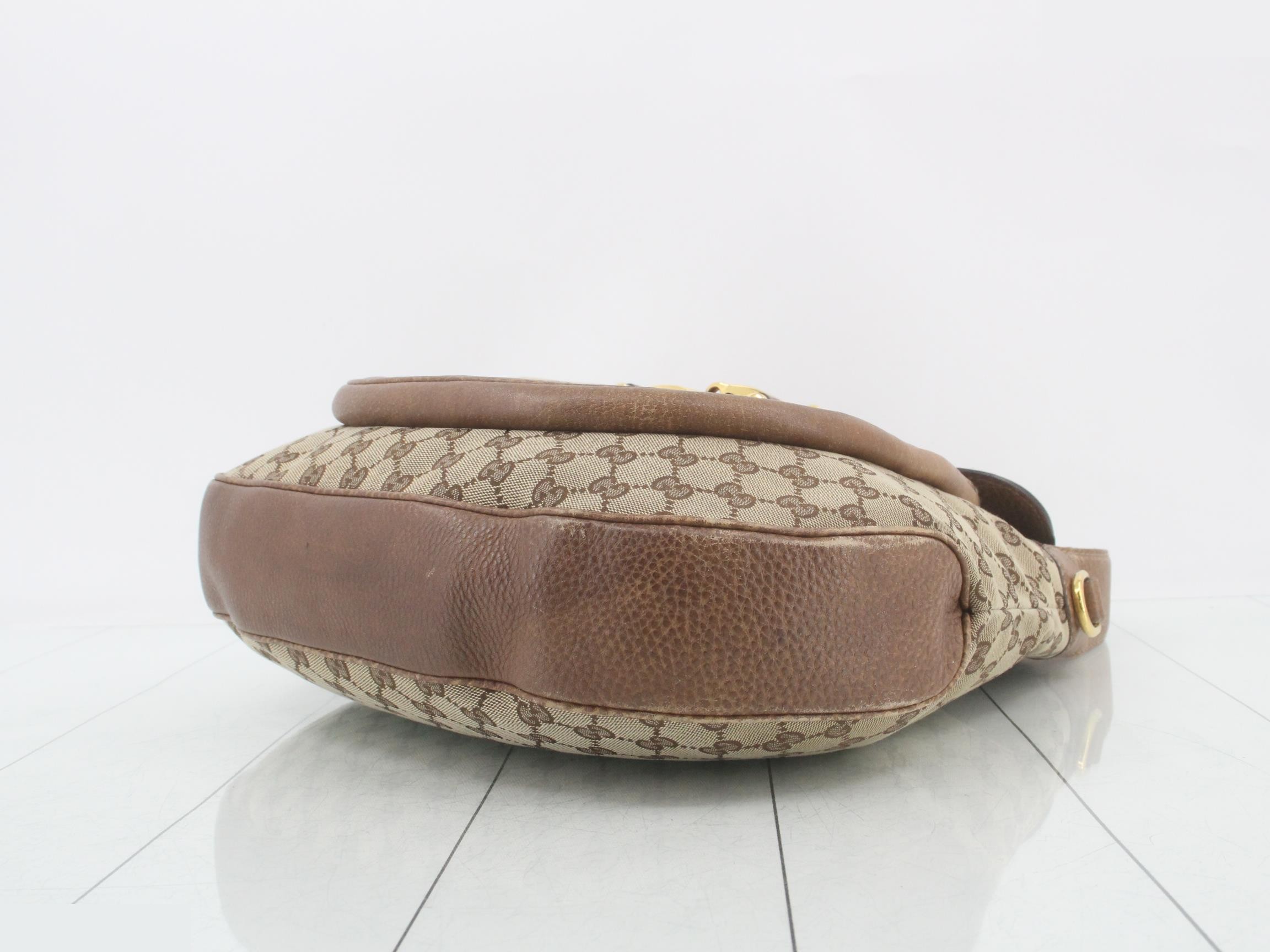 GG Canvas Horsebit One-Shoulder Bag — view 6