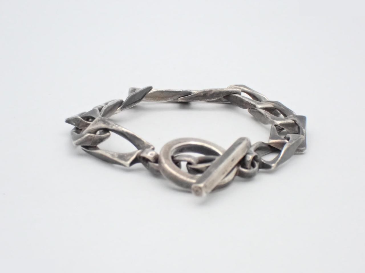 925 sterling silver / 31.1g, wrist circumference approx. 16.5cm, Figaro chain bracelet — view 2