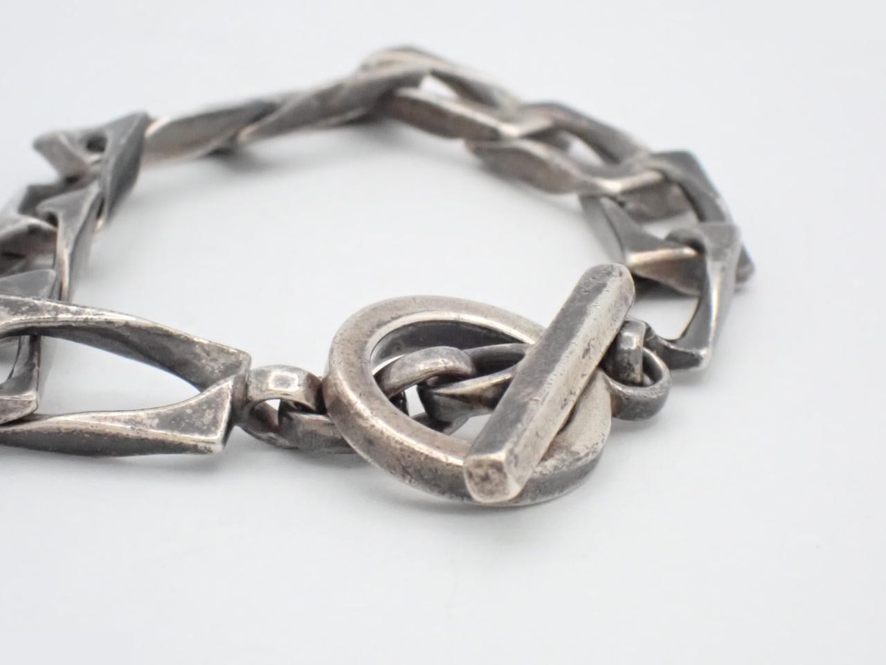 925 sterling silver / 31.1g, wrist circumference approx. 16.5cm, Figaro chain bracelet — view 3