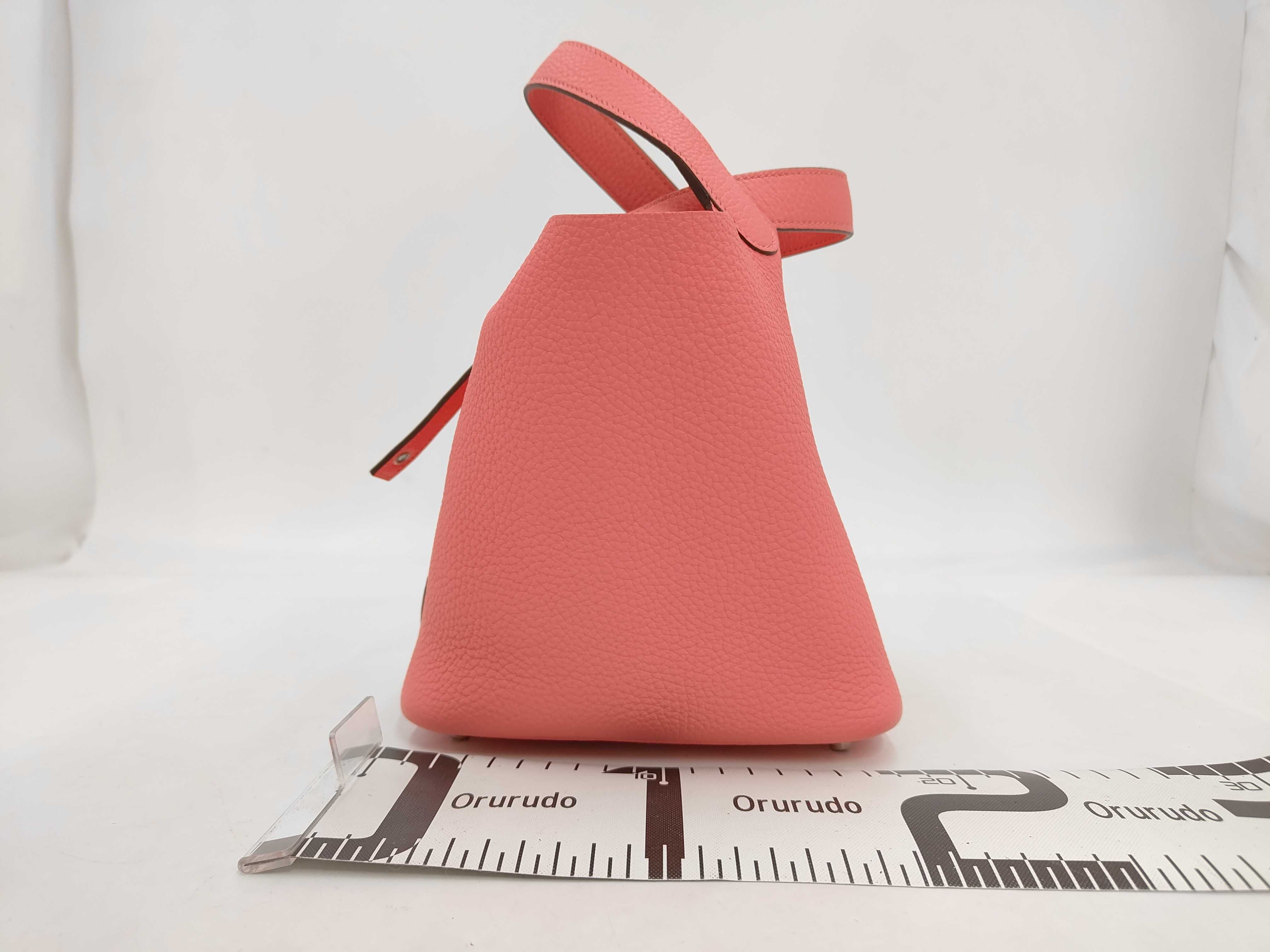 Picotin Lock PM Handbag, Silver Hardware, Rose Azalee, Y Stamp, AM001UH — view 2