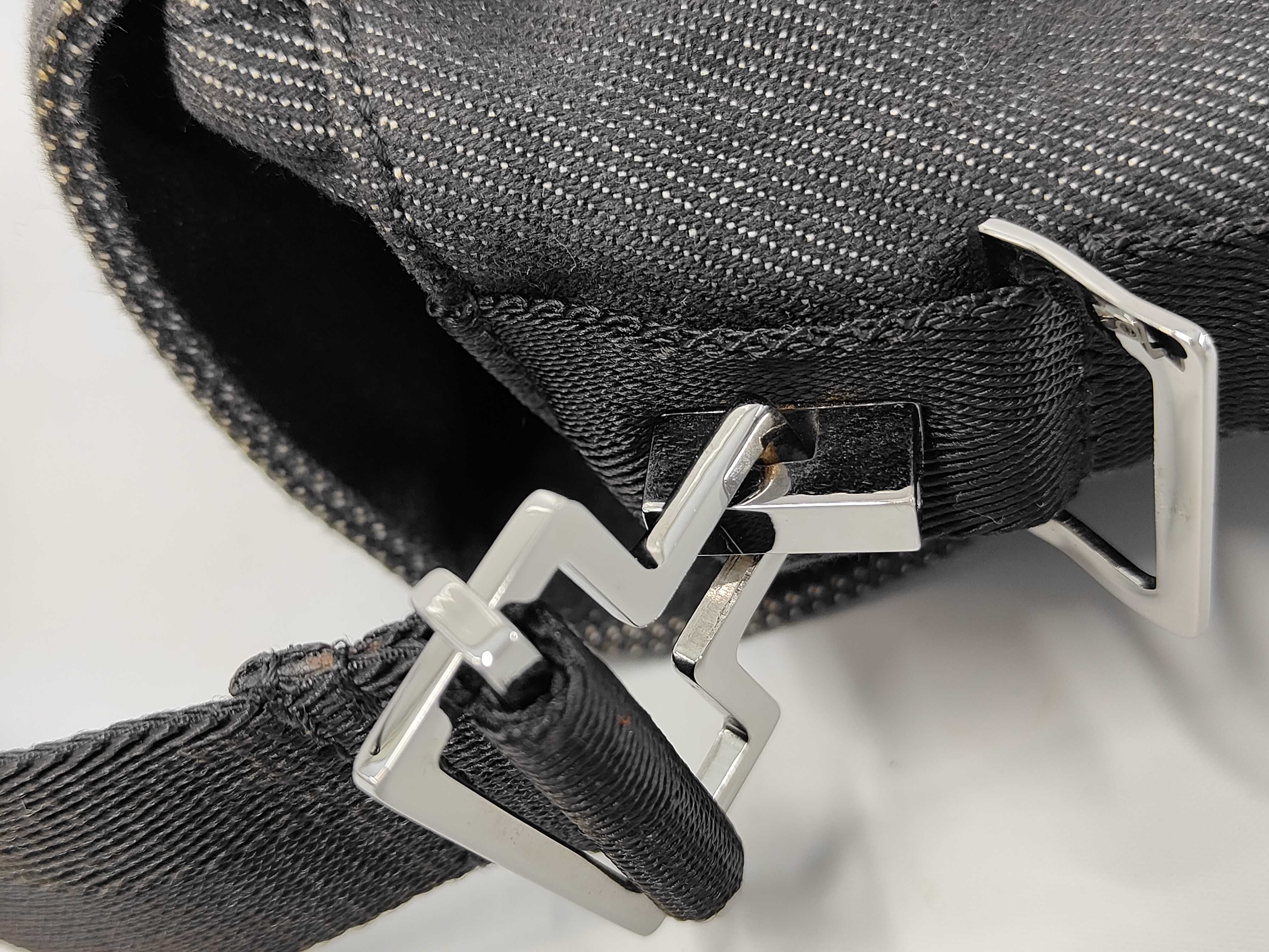 shoulder bag, denim canvas, gray. — view 7