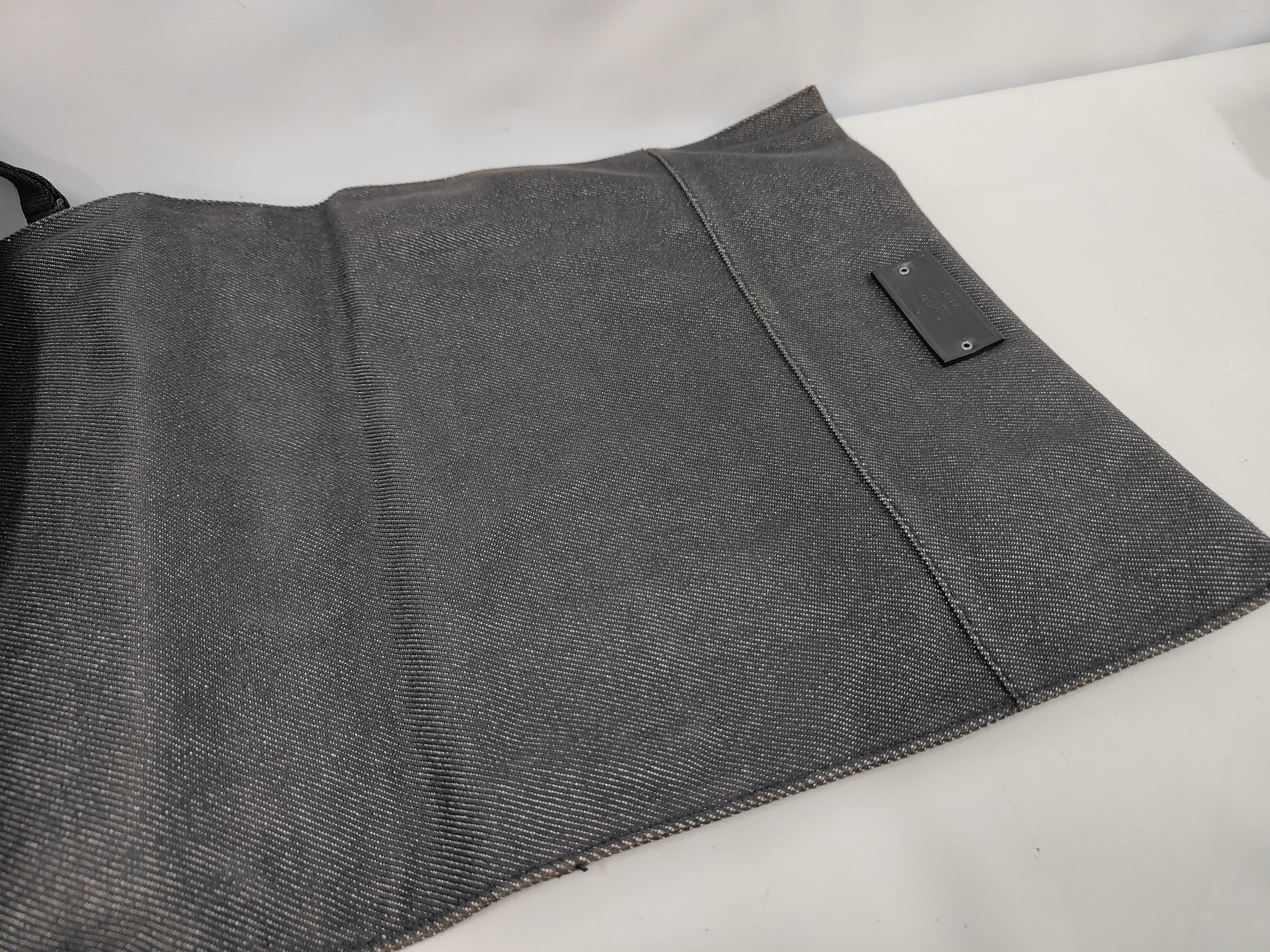 shoulder bag, denim canvas, gray. — view 8