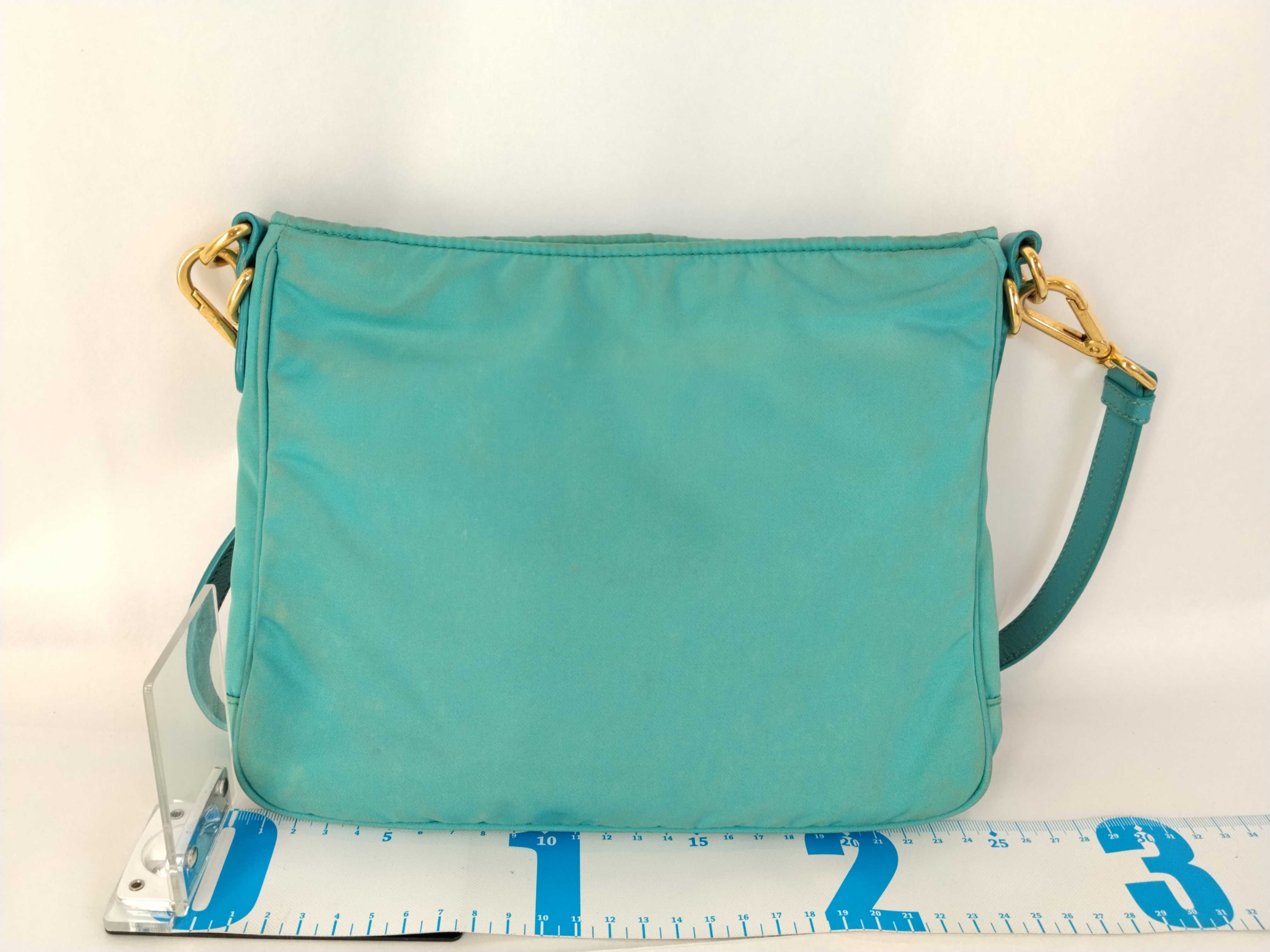Nylon PH- Tessuto 2-Way Handbag Cyan Blue BR Shoulder Bag — view 2