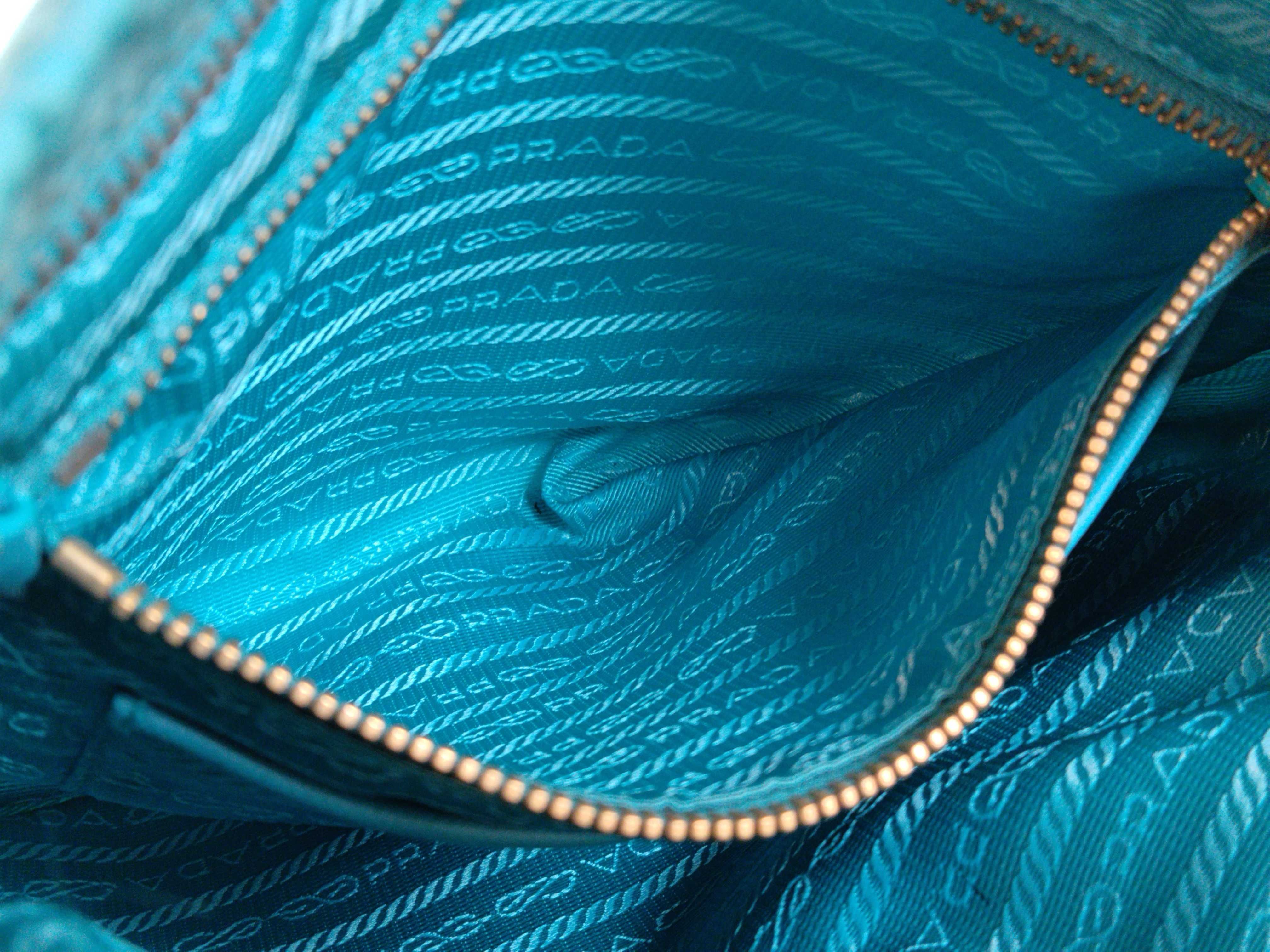 Nylon PH- Tessuto 2-Way Handbag Cyan Blue BR Shoulder Bag — view 12