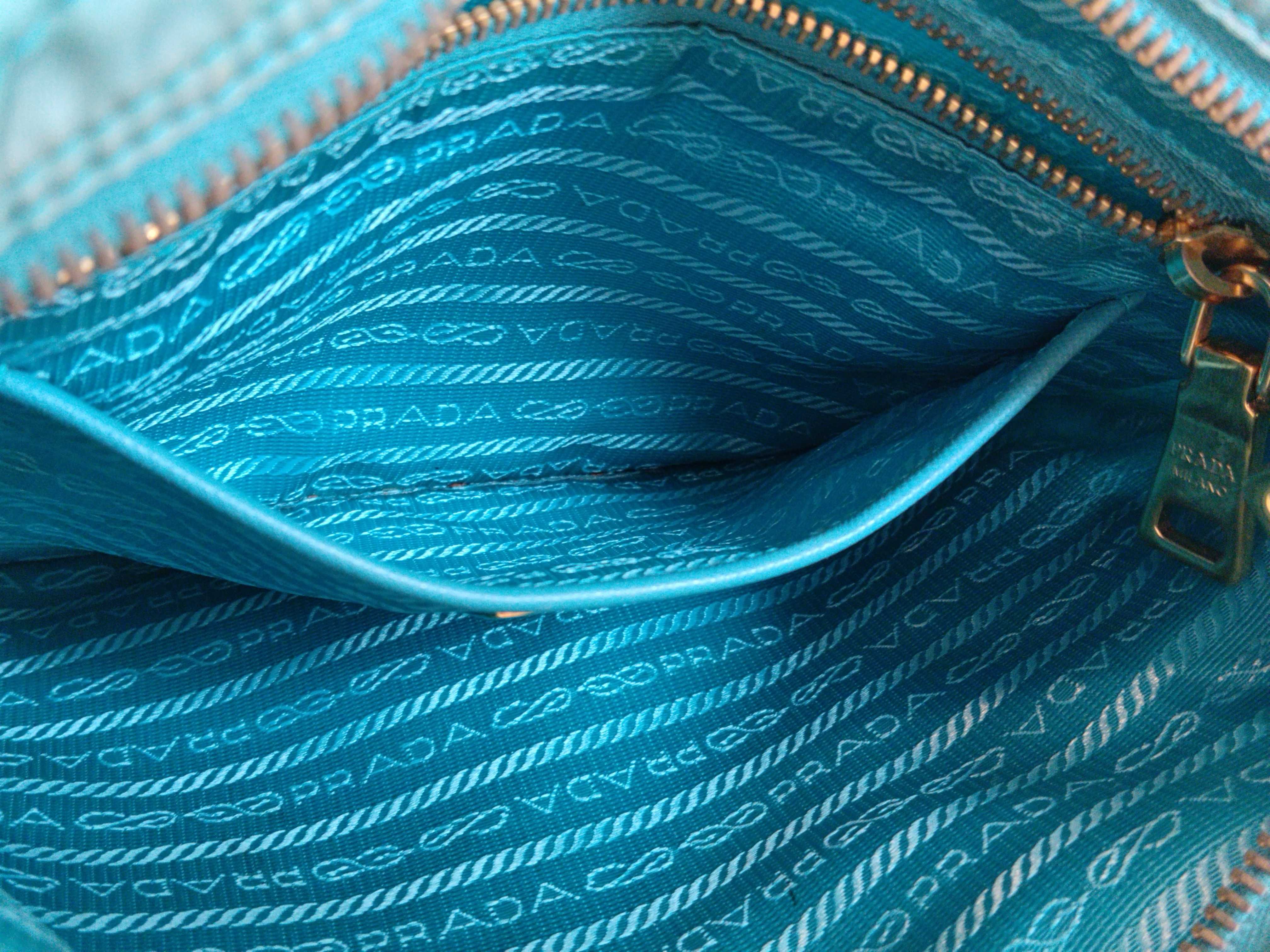 Nylon PH- Tessuto 2-Way Handbag Cyan Blue BR Shoulder Bag — view 14
