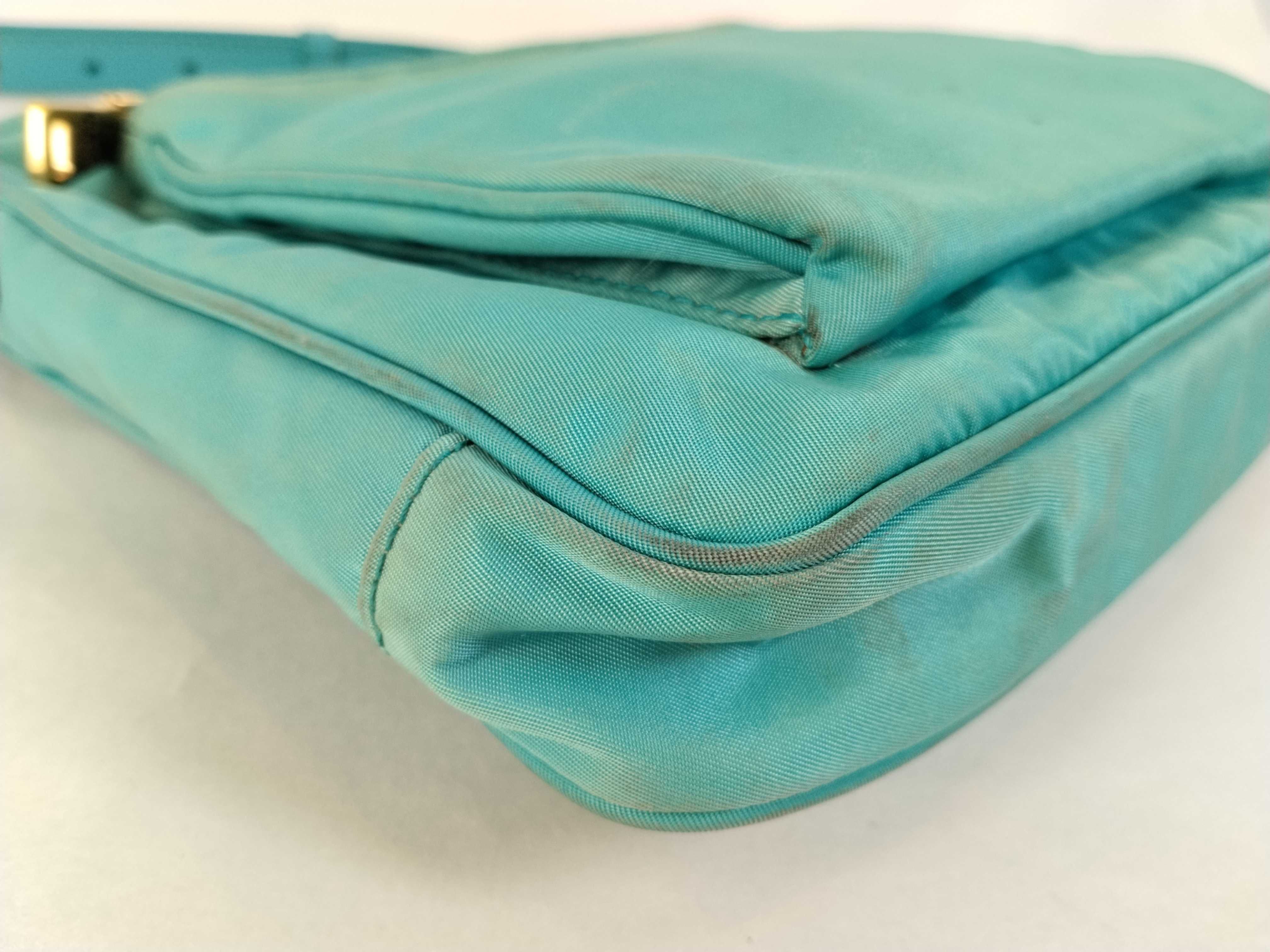 Nylon PH- Tessuto 2-Way Handbag Cyan Blue BR Shoulder Bag — view 6