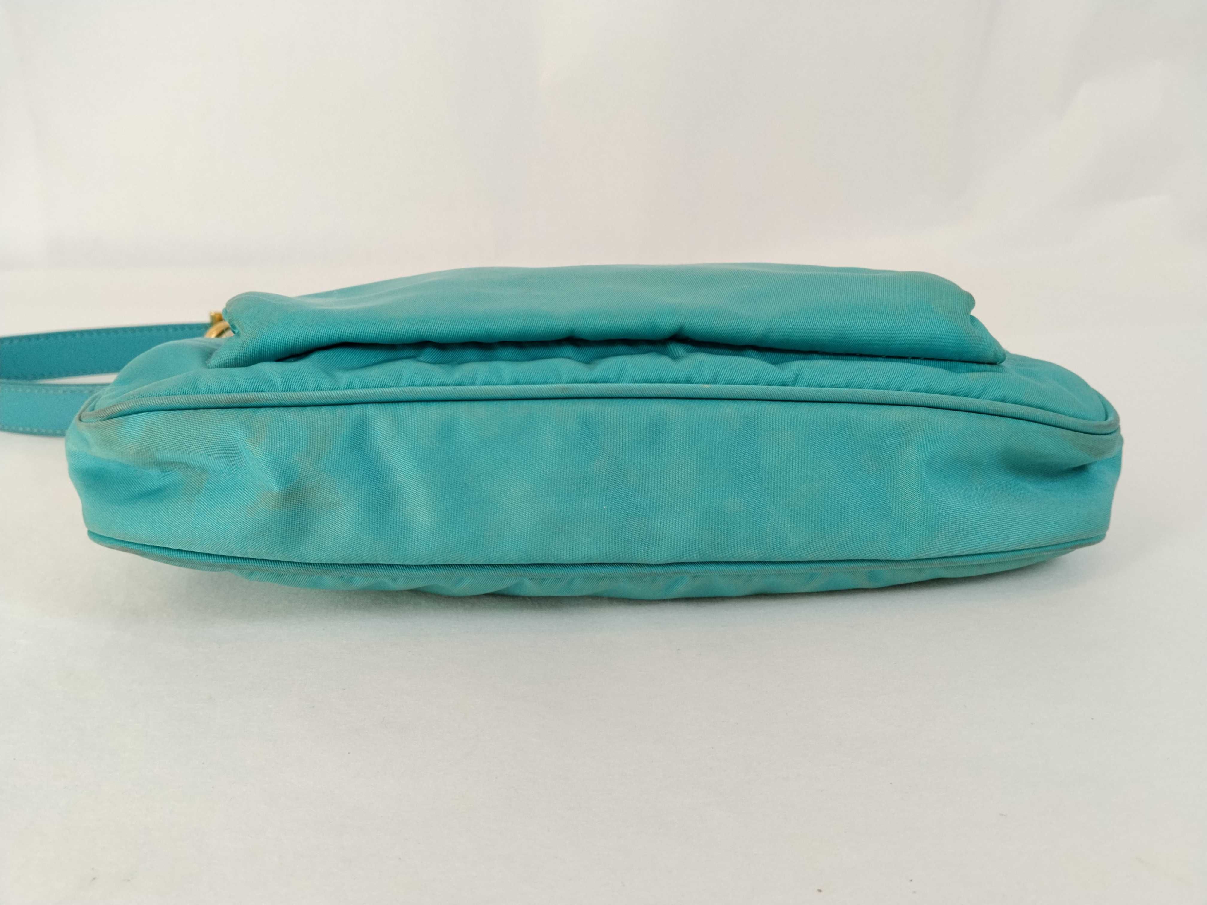 Nylon PH- Tessuto 2-Way Handbag Cyan Blue BR Shoulder Bag — view 7