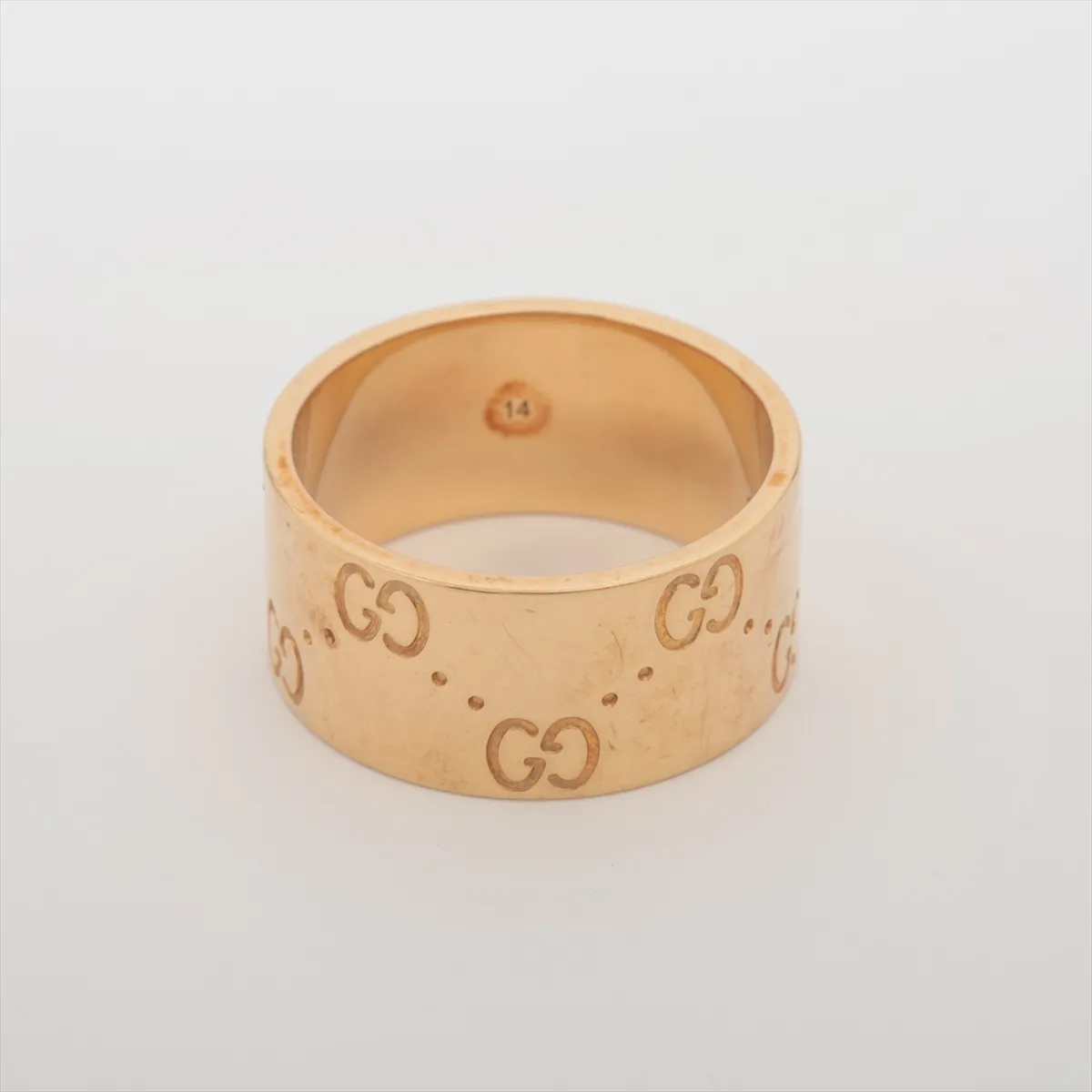 Icon Wide Ring, 750 (Yellow Gold), 9.4g, Size 14. Hallmark — view 2