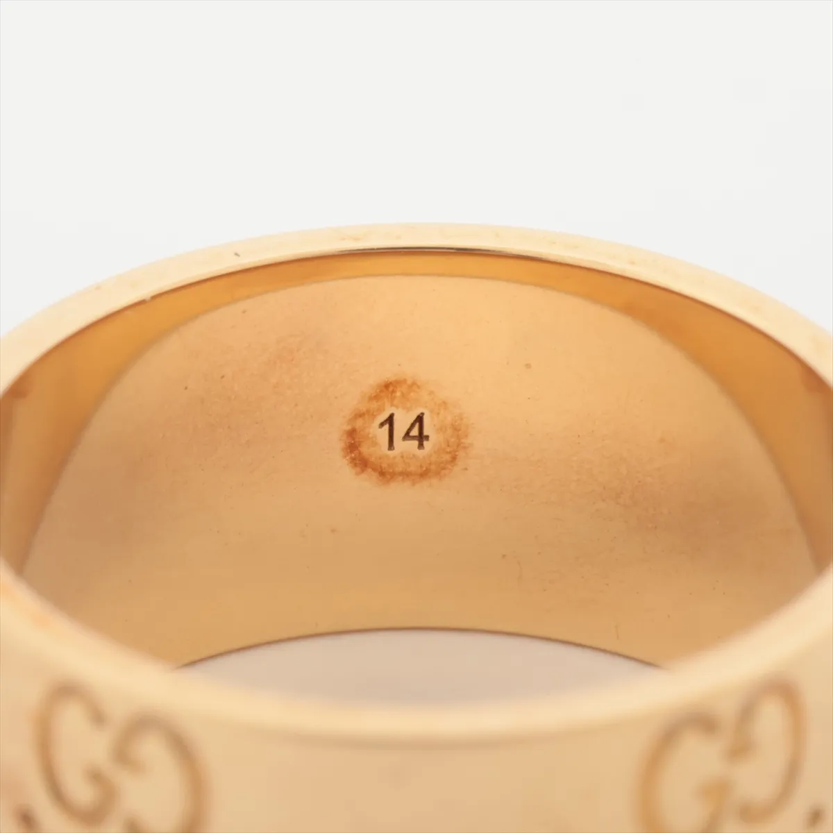 Icon Wide Ring, 750 (Yellow Gold), 9.4g, Size 14. Hallmark — view 4