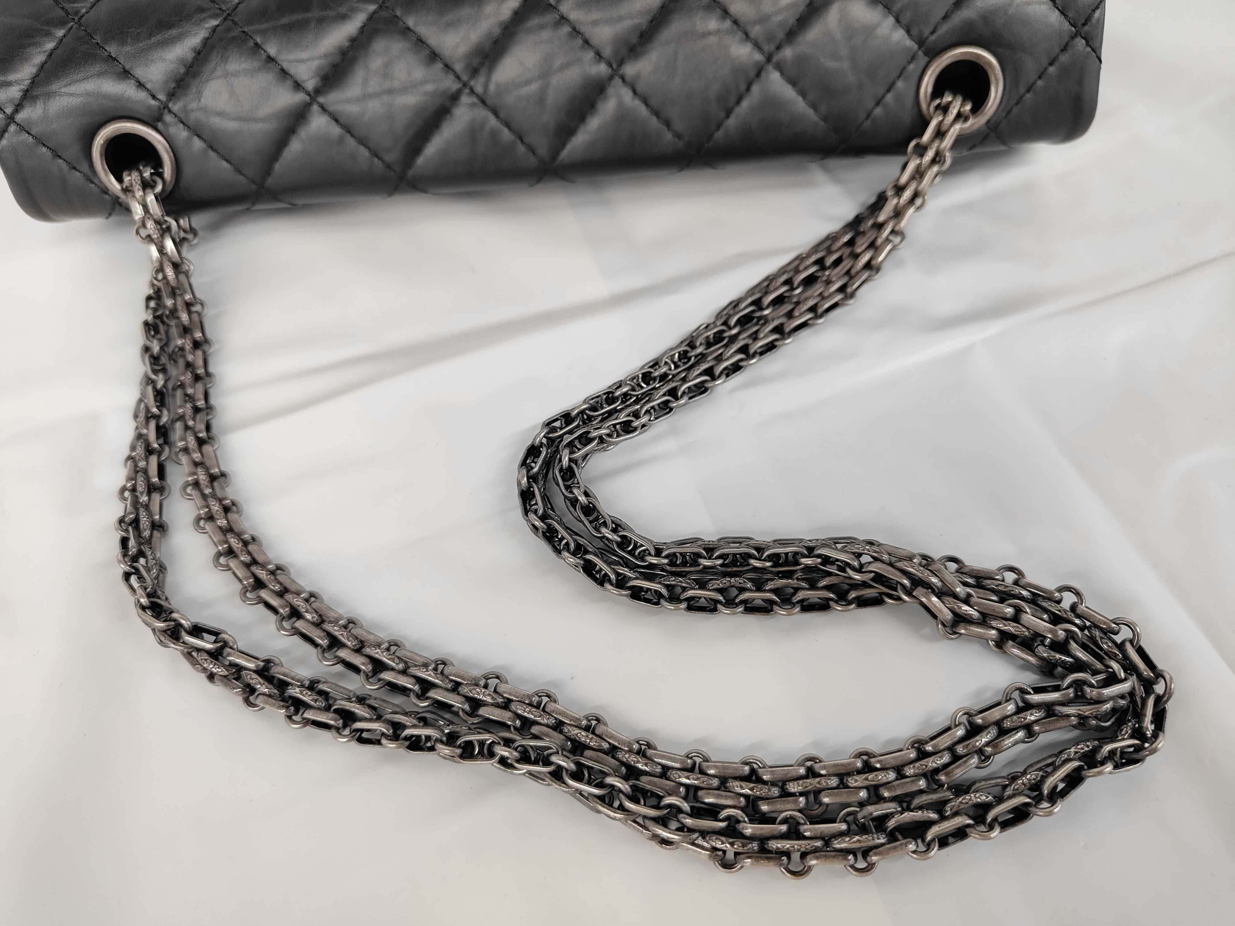 Matelassé 2.55 Double Flap Shoulder Bag 13720256 A37587 — view 3