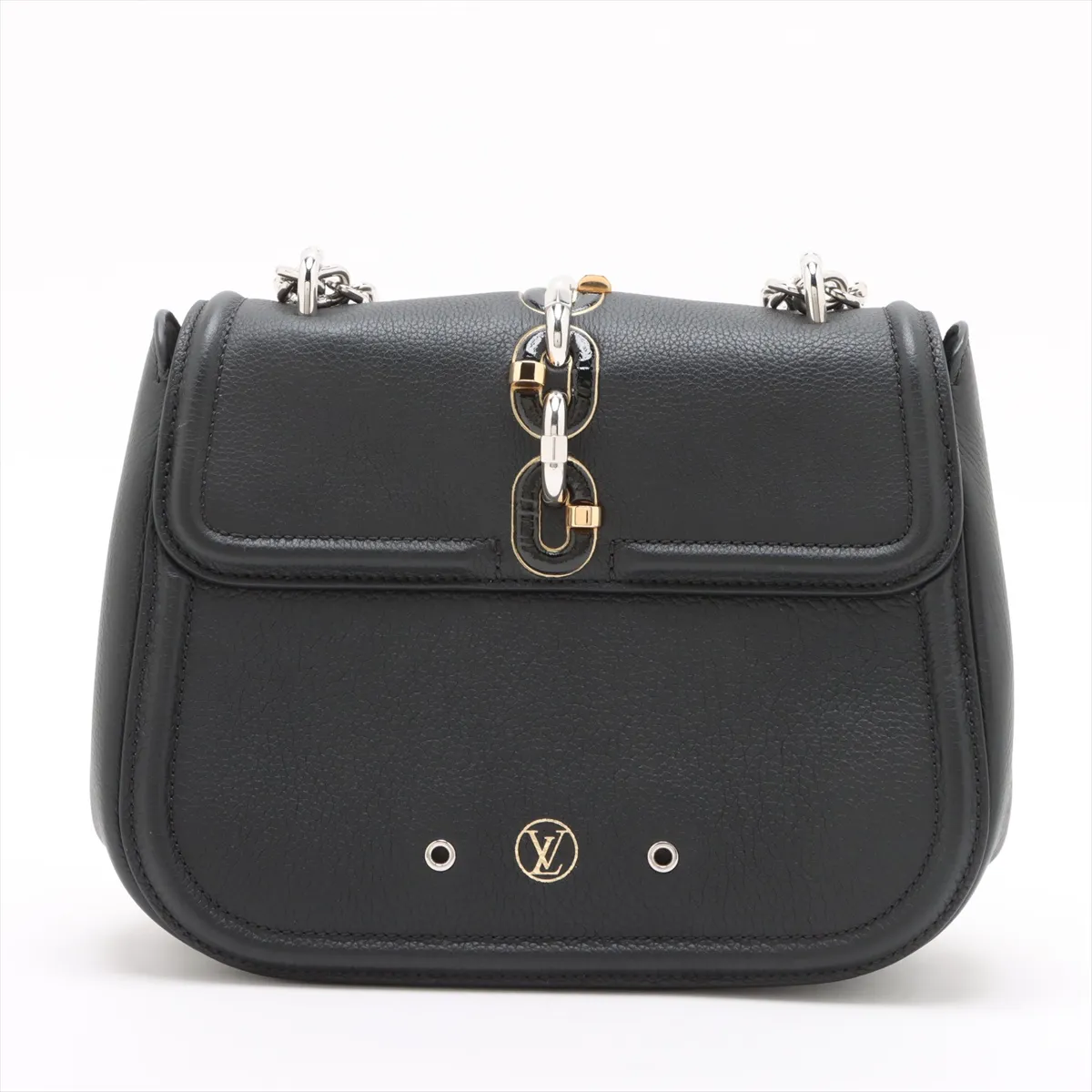 LV Logo Chain It PM - NZ0128 Black RFID responsive — view 2