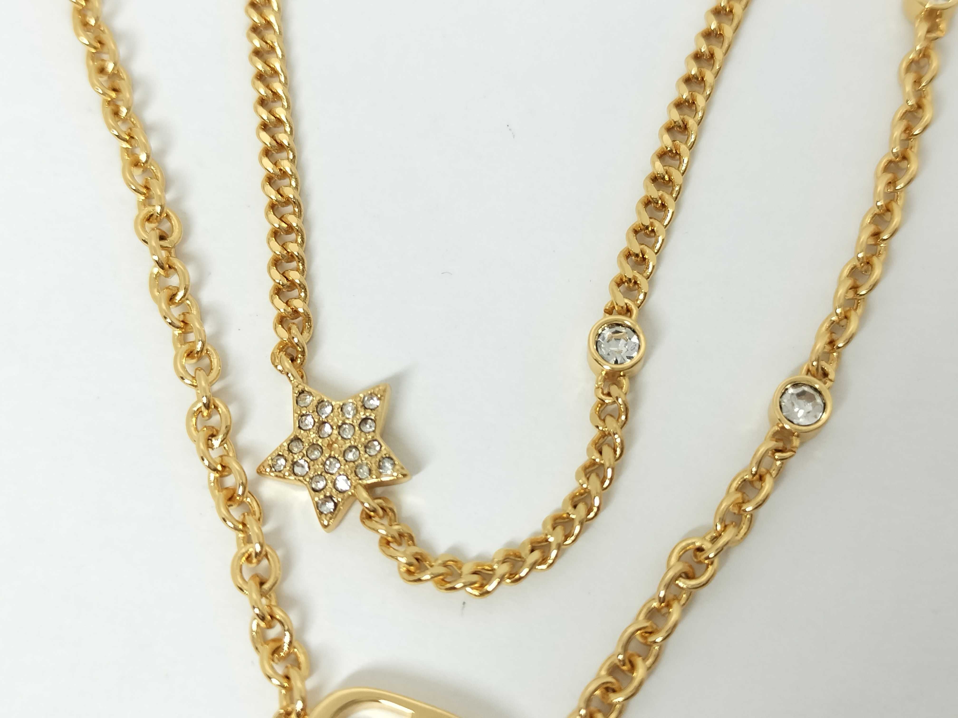 CD Logo Star Rhinestone Necklace — view 2