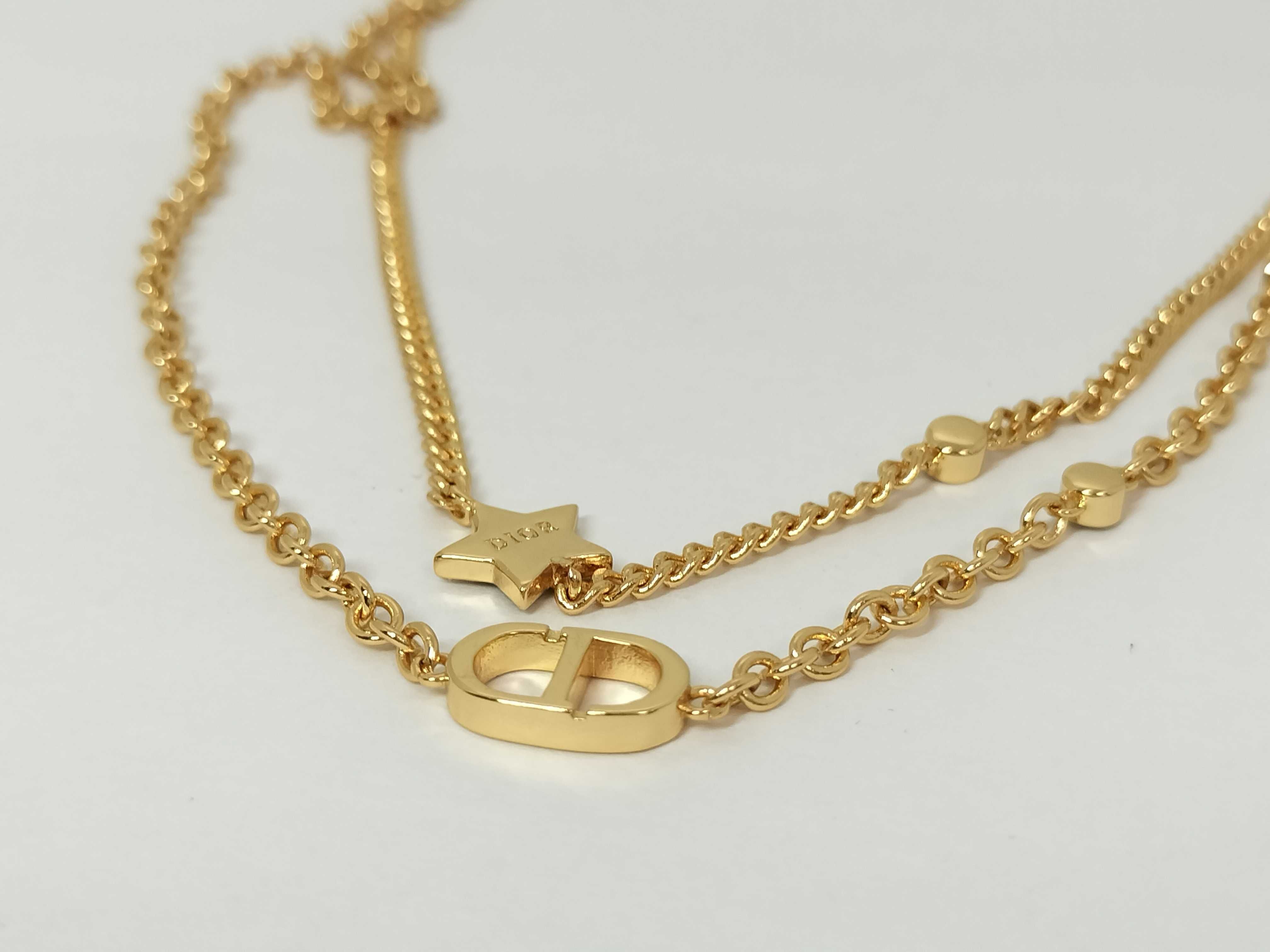 CD Logo Star Rhinestone Necklace — view 4