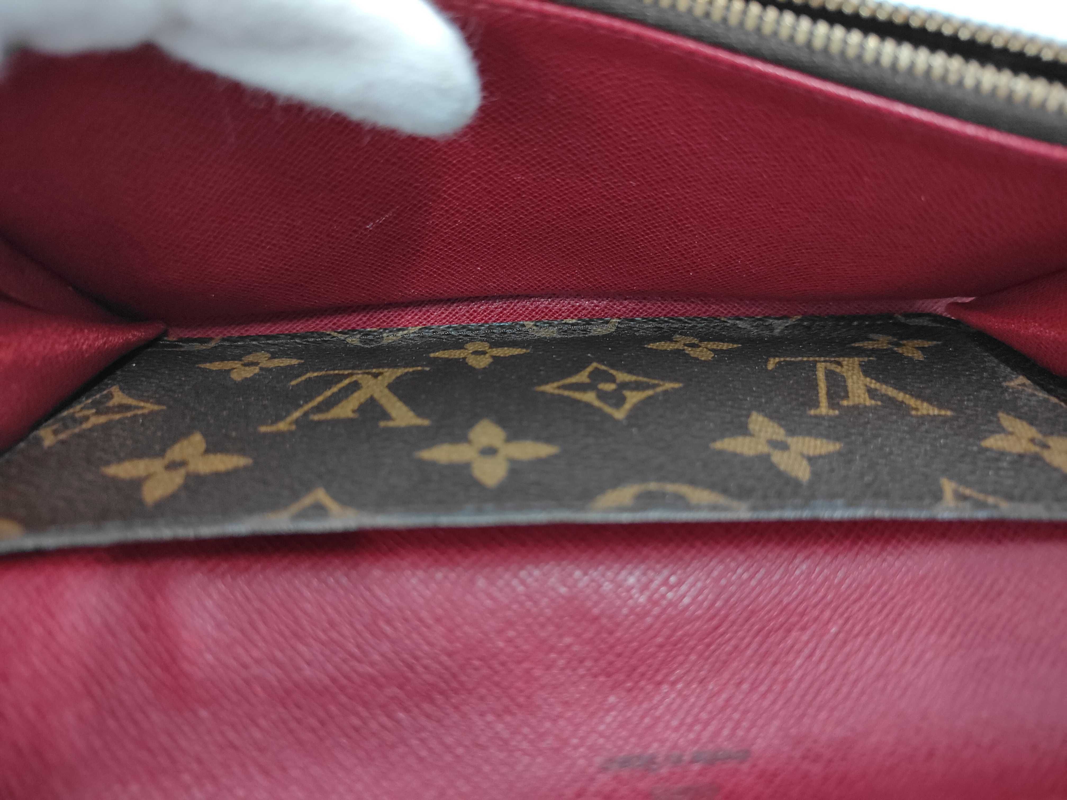 Monogram Louis Vuitton Monogram Portefeuille Emilie Cerise CA2160 Wallet — view 9