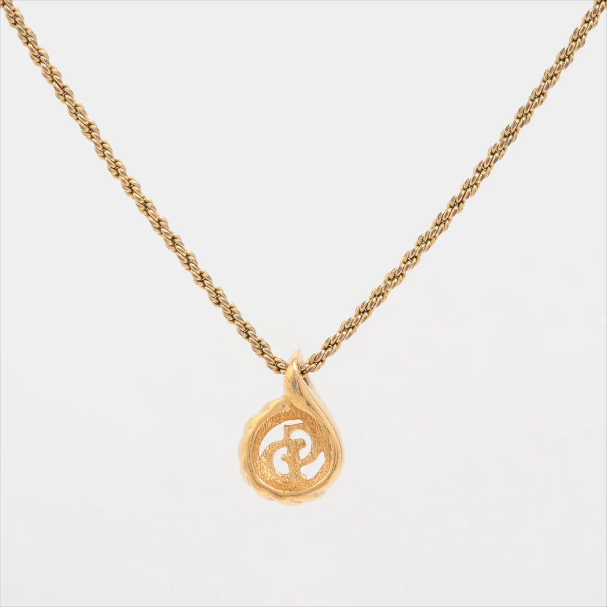 CD Logo Necklace GP Gold — view 2