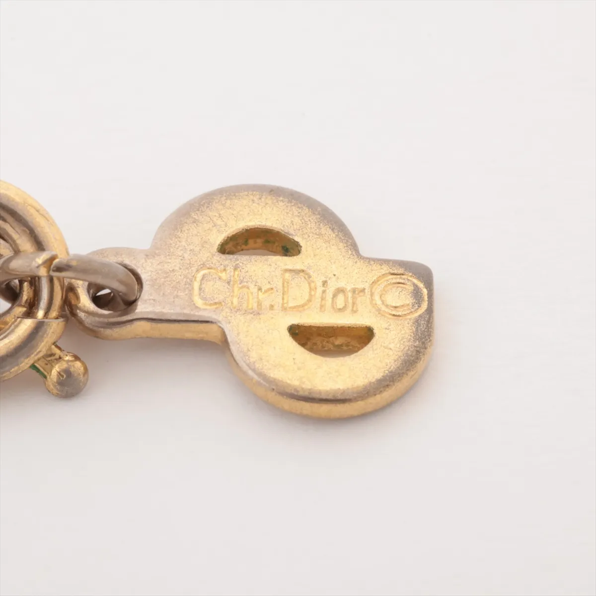 CD Logo Necklace GP Gold — view 4