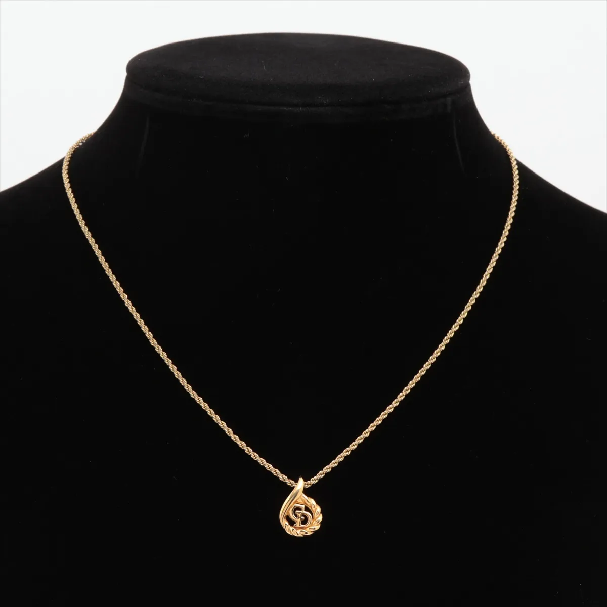 CD Logo Necklace GP Gold — view 5