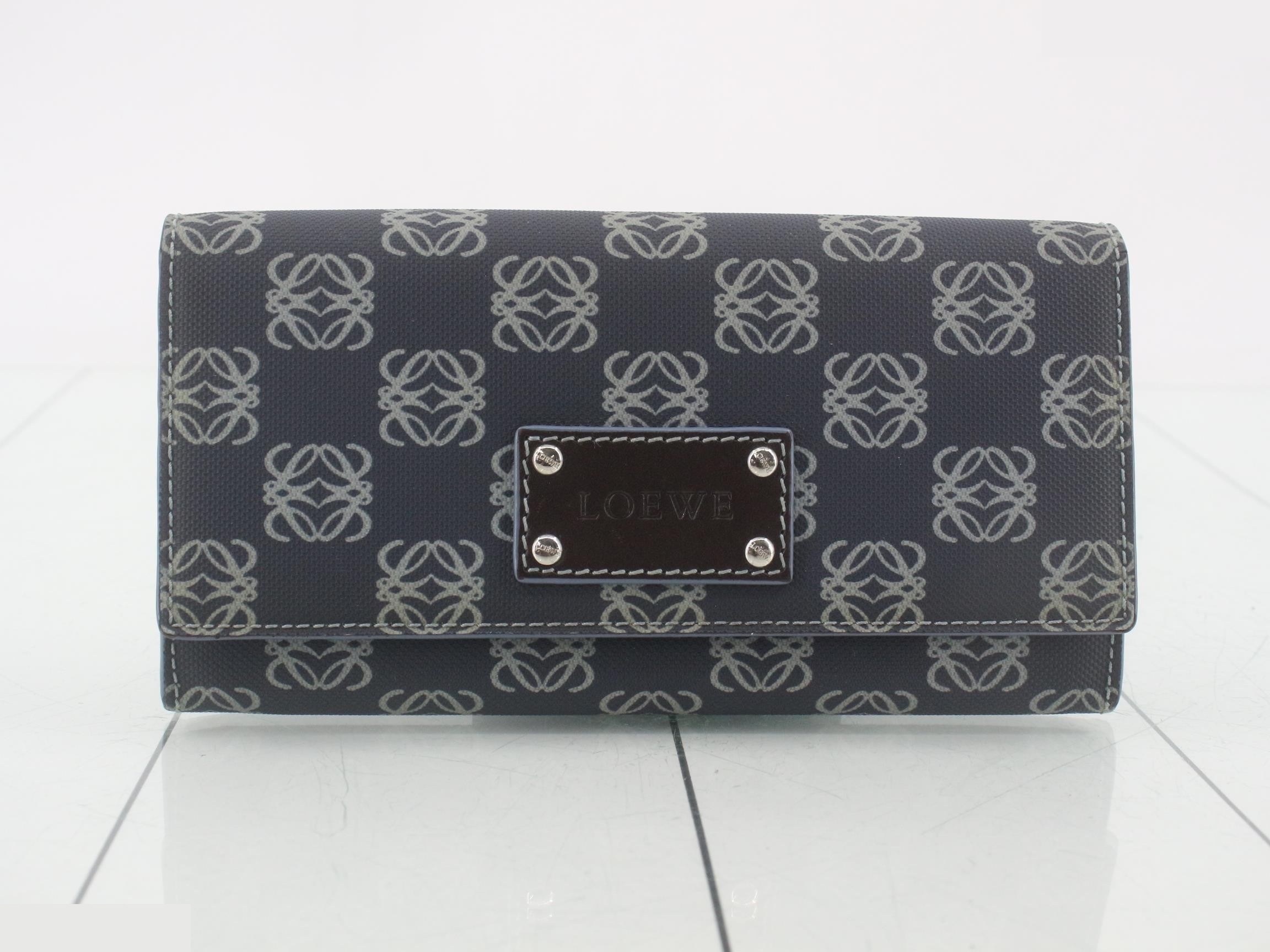 Repeat Long Wallet, PVC, Navy