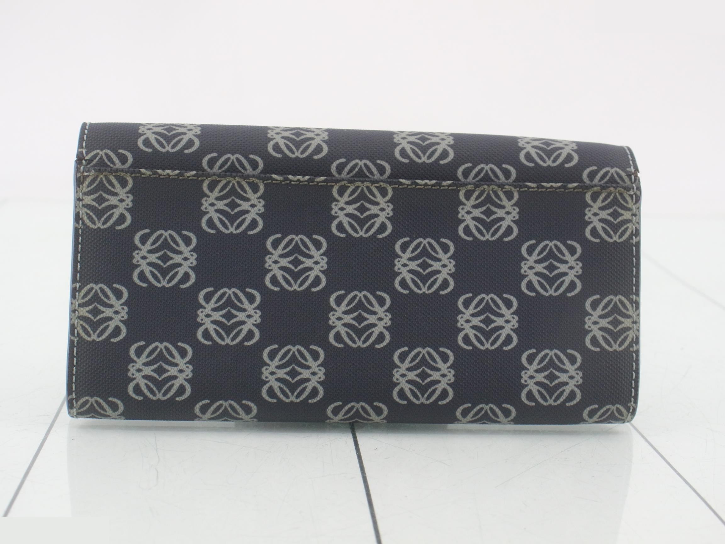 Repeat Long Wallet, PVC, Navy — view 2