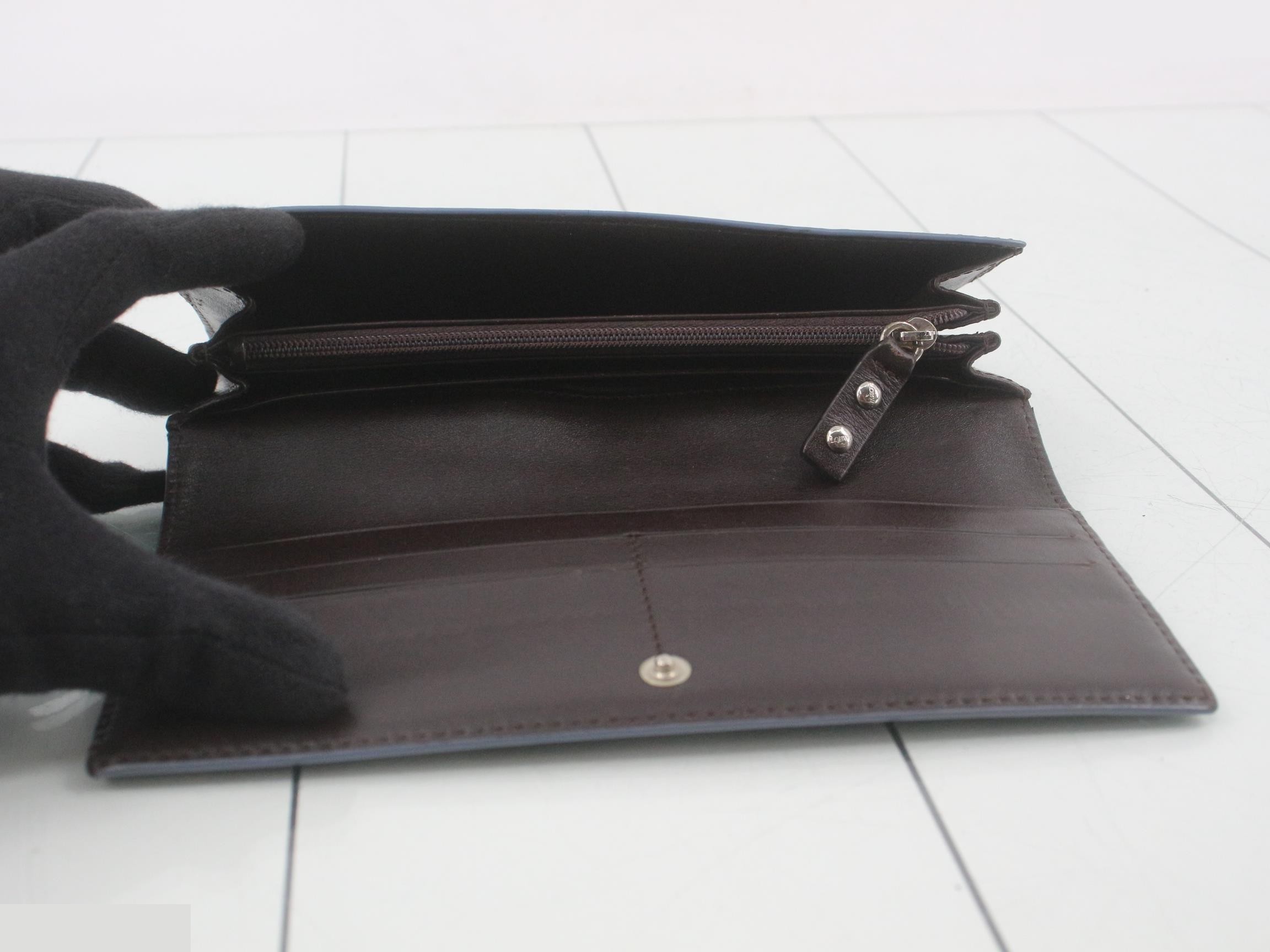 Repeat Long Wallet, PVC, Navy — view 4
