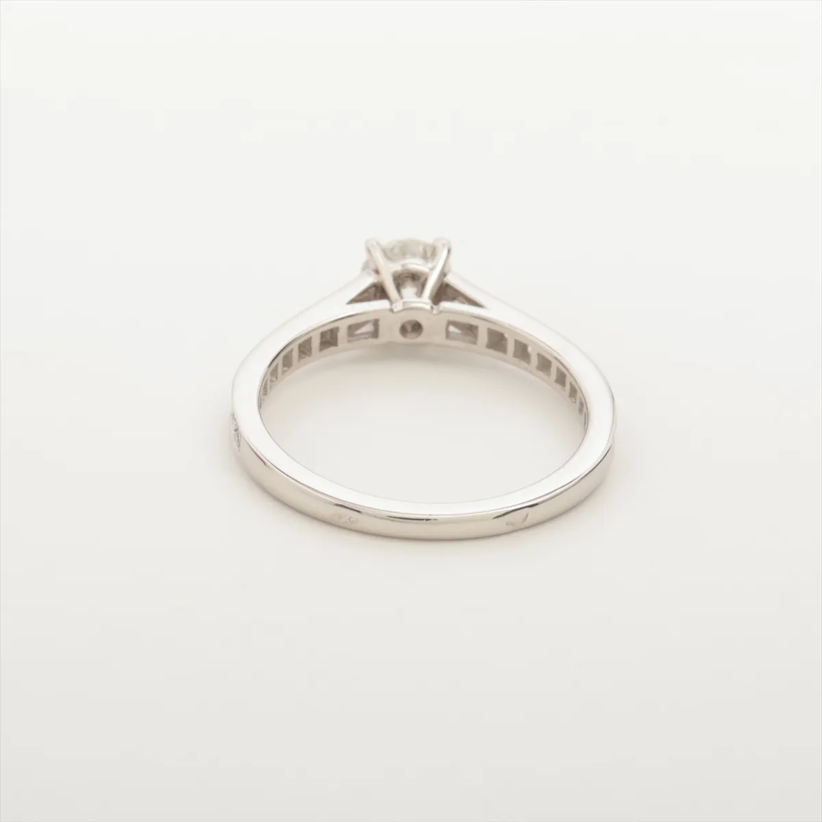 Solitaire 1895 Half Eternity Diamond Ring, Pt950, 2.4g, 0.34 diamonds, 46cm, C306125. Features: — view 2