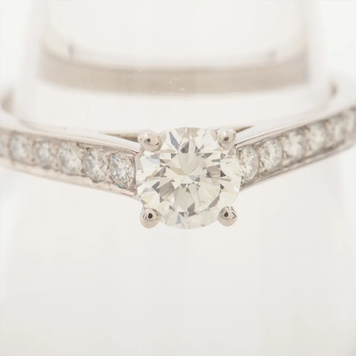 Solitaire 1895 Half Eternity Diamond Ring, Pt950, 2.4g, 0.34 diamonds, 46cm, C306125. Features: — view 4