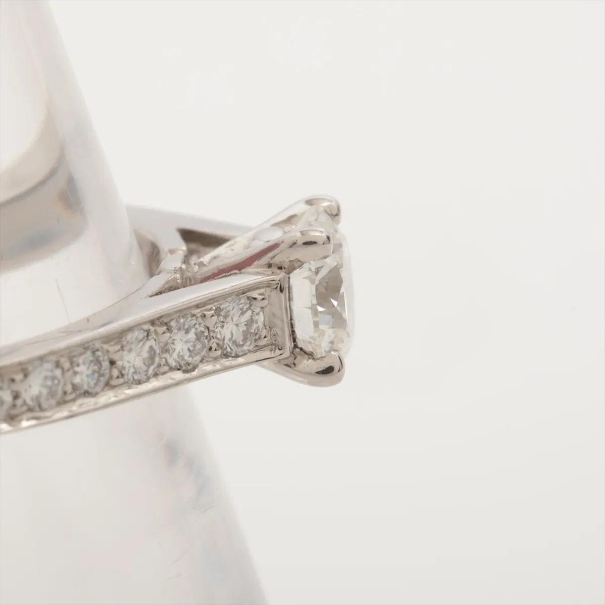 Solitaire 1895 Half Eternity Diamond Ring, Pt950, 2.4g, 0.34 diamonds, 46cm, C306125. Features: — view 5