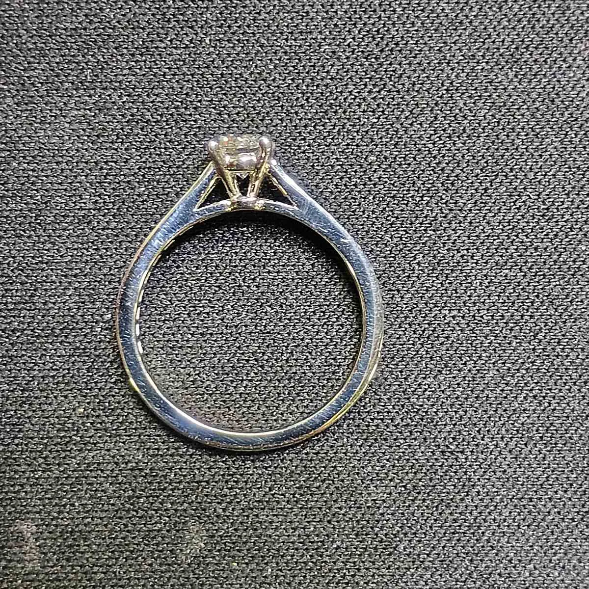 Solitaire 1895 Half Eternity Diamond Ring, Pt950, 2.4g, 0.34 diamonds, 46cm, C306125. Features: — view 7