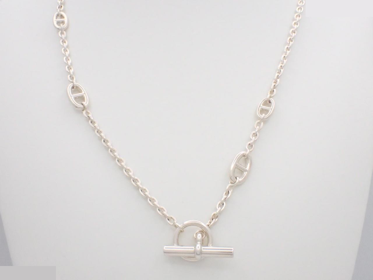 Ag925 Chaine d'Ancre Farandole Necklace, Total Length Approx. 80cm