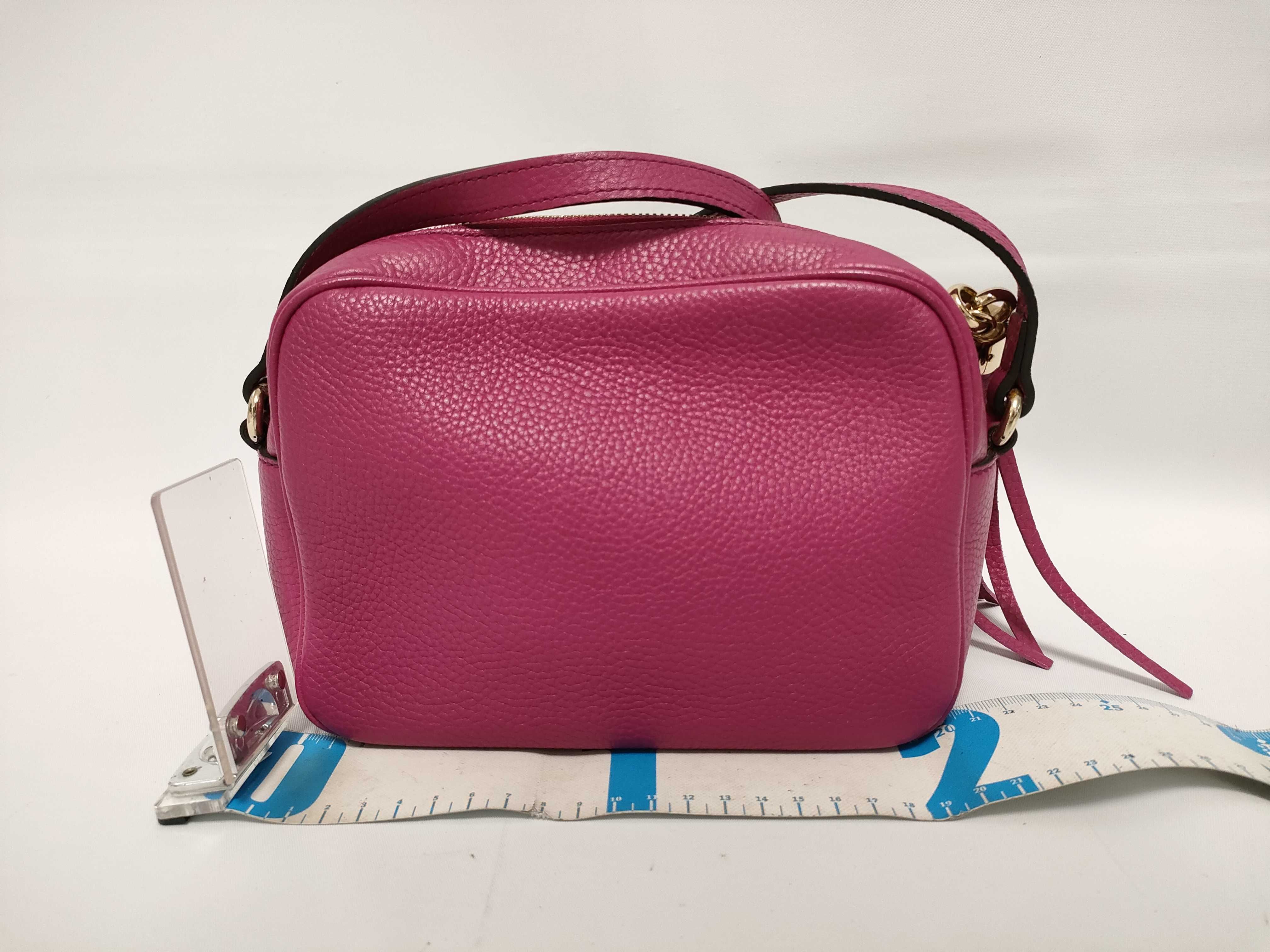 Soho Shoulder Bag, Leather, Purple, 308364 — view 2