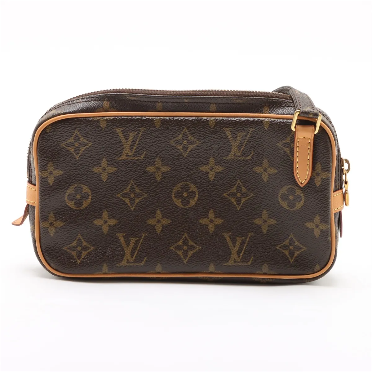 Monogram Pochette Marly Bandouliere M51828 TH1057 Brown Tanned Leather External Repairs in Various Parts — view 2