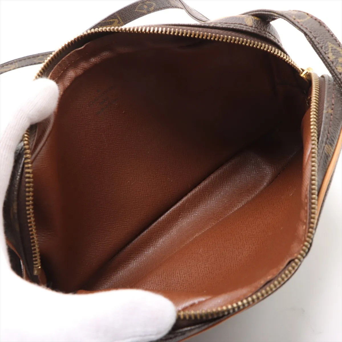 Monogram Pochette Marly Bandouliere M51828 TH1057 Brown Tanned Leather External Repairs in Various Parts — view 6