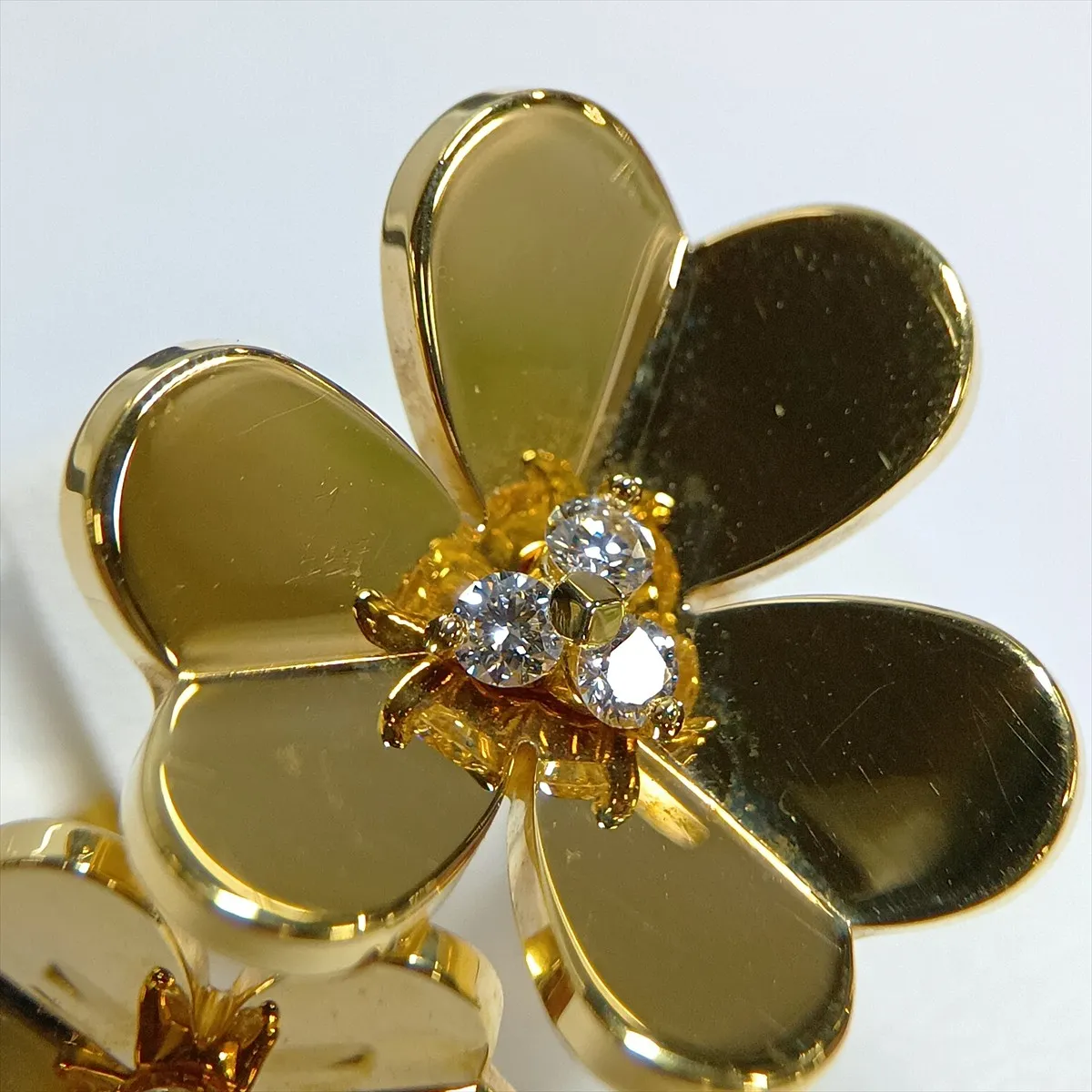 Frivole Entre Les Doigts Diamond Ring 750 (Yellow Gold) 12.5g Size 55 JG413591 VCARPJMD55 — view 6