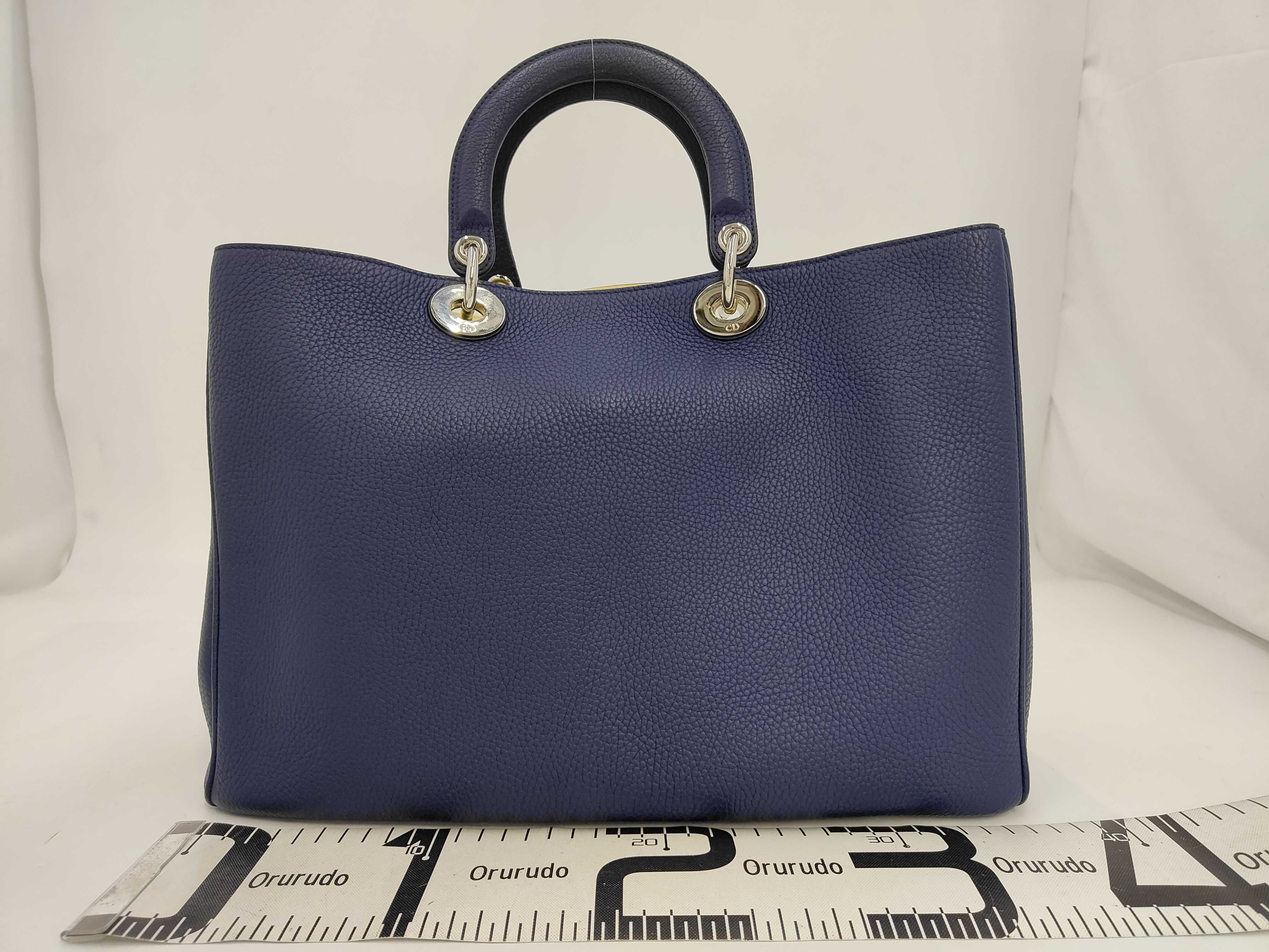 Diorissimo VIP Blue Caviar Skin Large Tote Bag — view 2