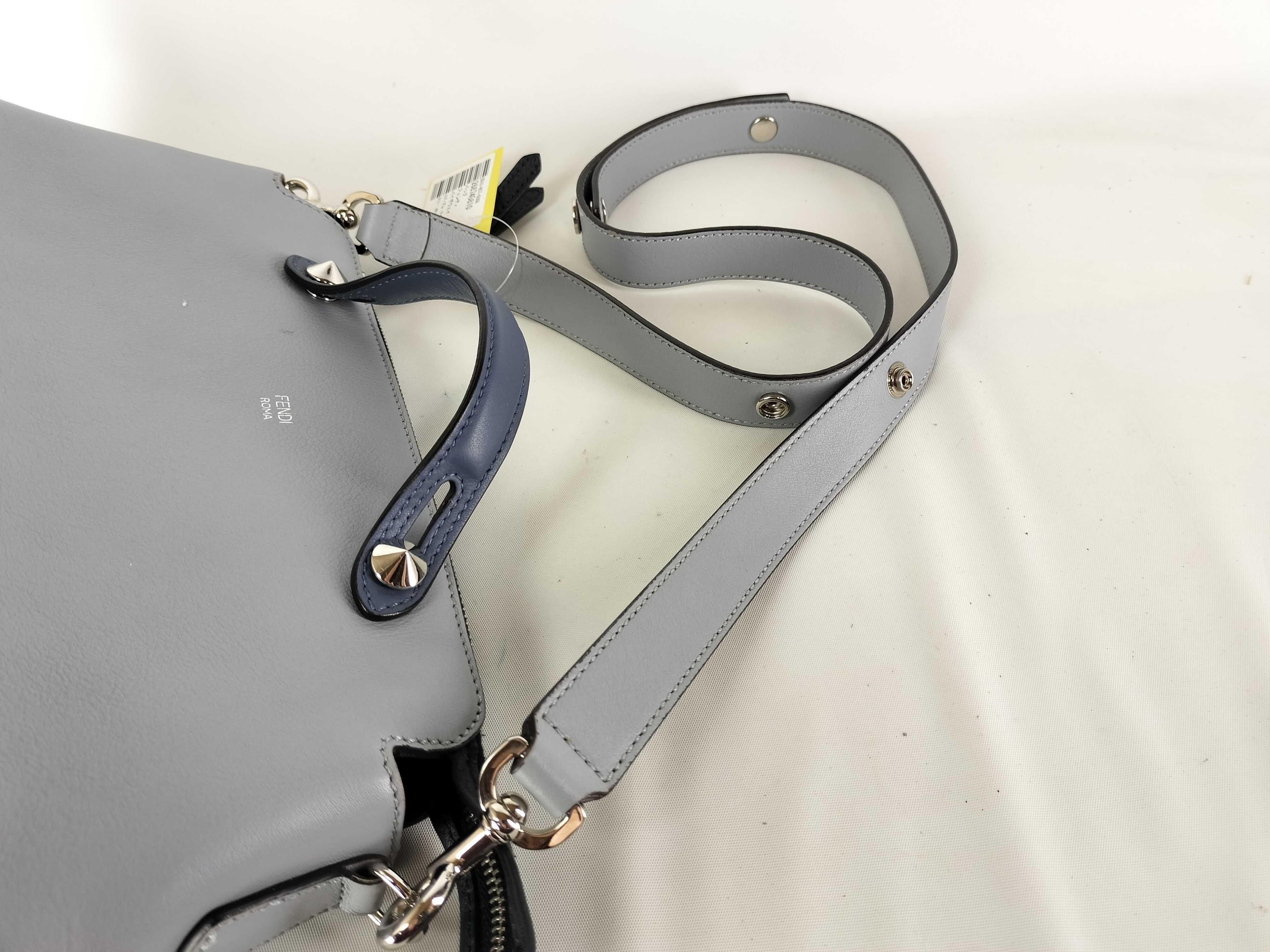 Medium Light Blue Bicolor Handbag 8BL124-5QJ — view 6
