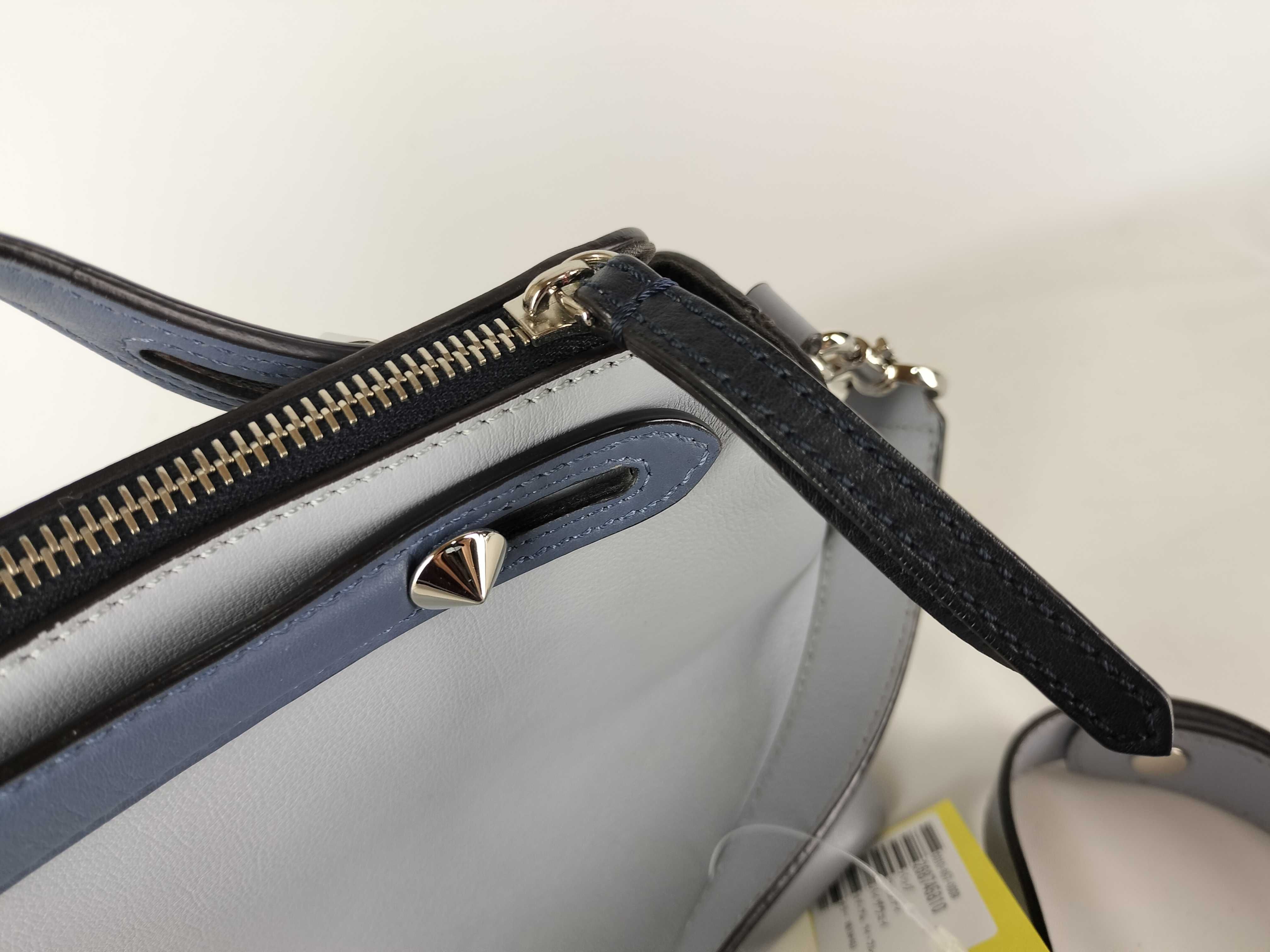 Medium Light Blue Bicolor Handbag 8BL124-5QJ — view 7