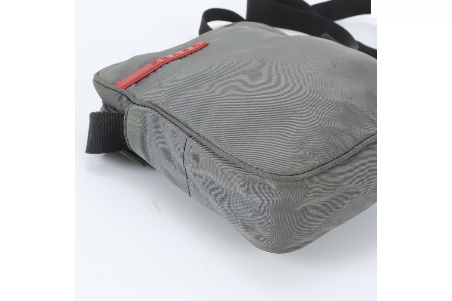 Tessuto Nylon Shoulder Bag, Khaki, Crossbody — view 6