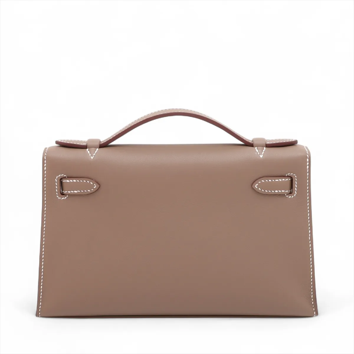 [Individually packaged] Hermes Pochette Kelly Mini, Veau Swift, Etoupe, Gold Hardware, K: 2025 — view 2