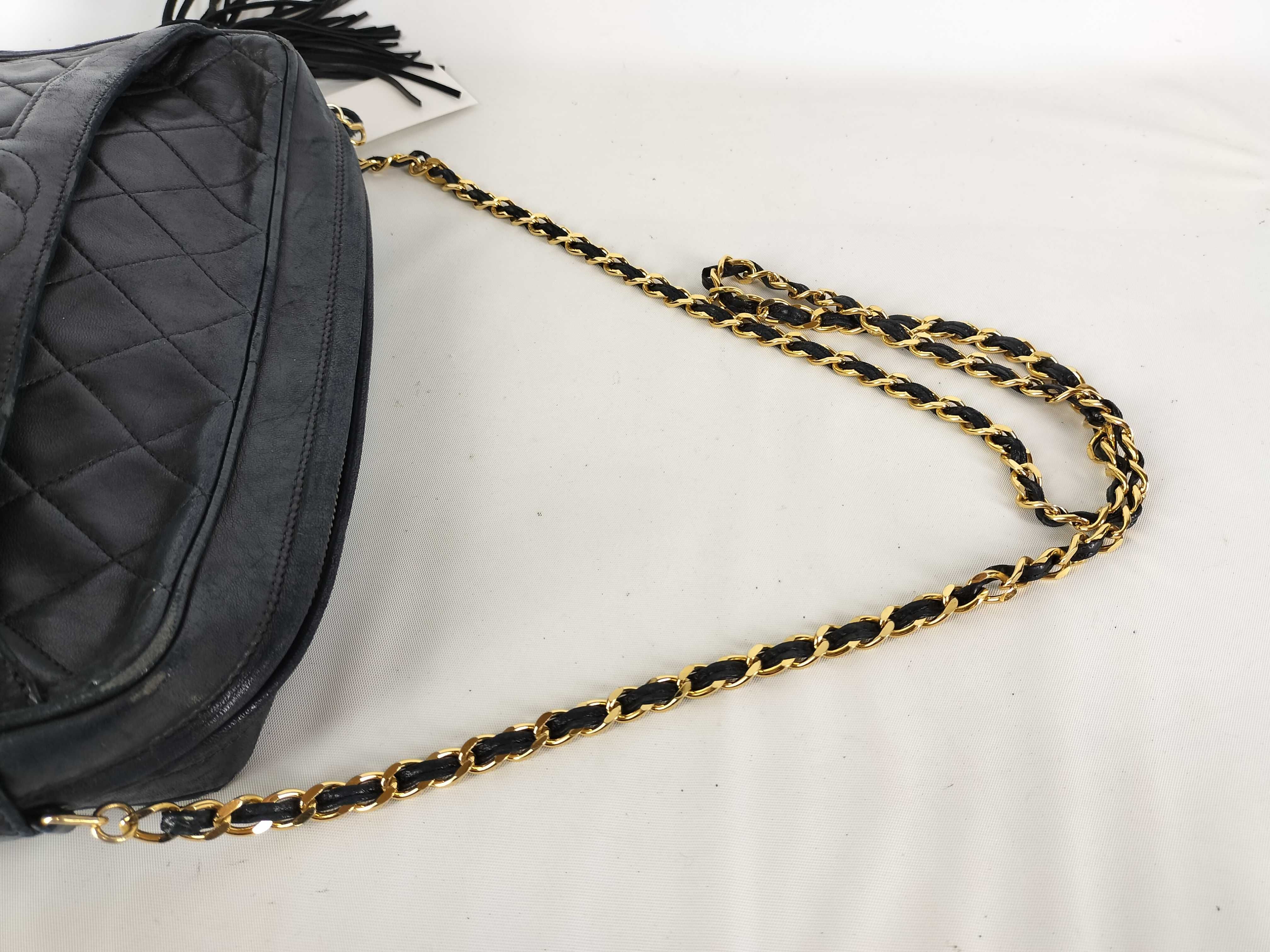 Lambskin Chain Shoulder Bag Vintage Fringe Go Shoulder Bag — view 7