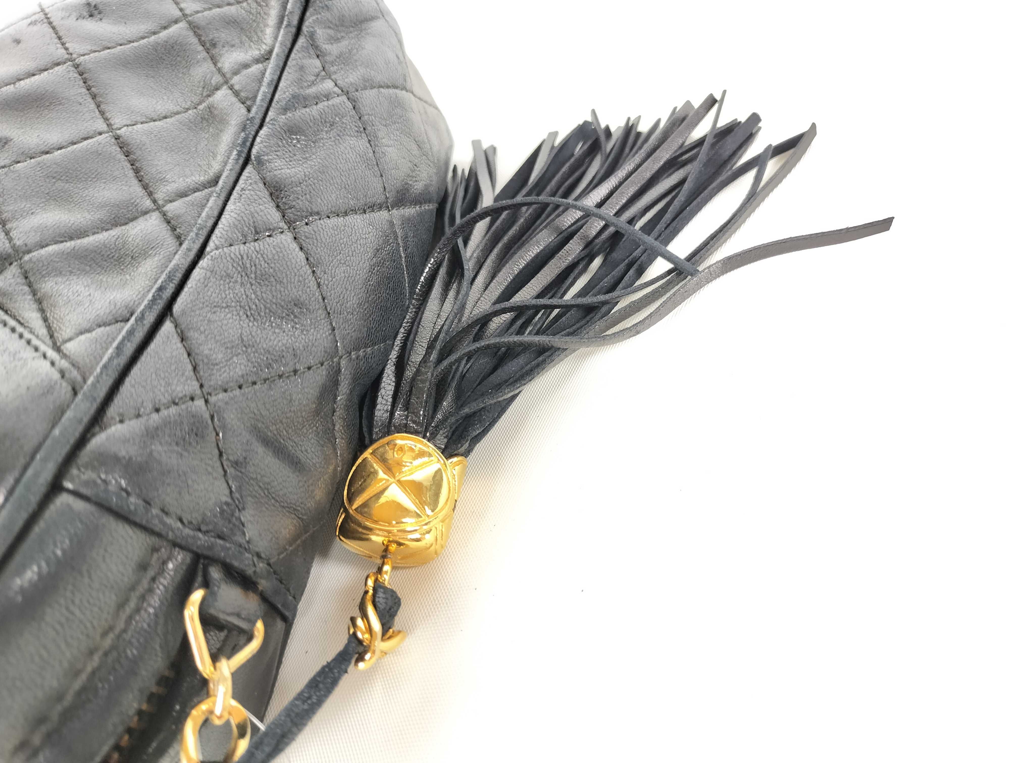 Lambskin Chain Shoulder Bag Vintage Fringe Go Shoulder Bag — view 9