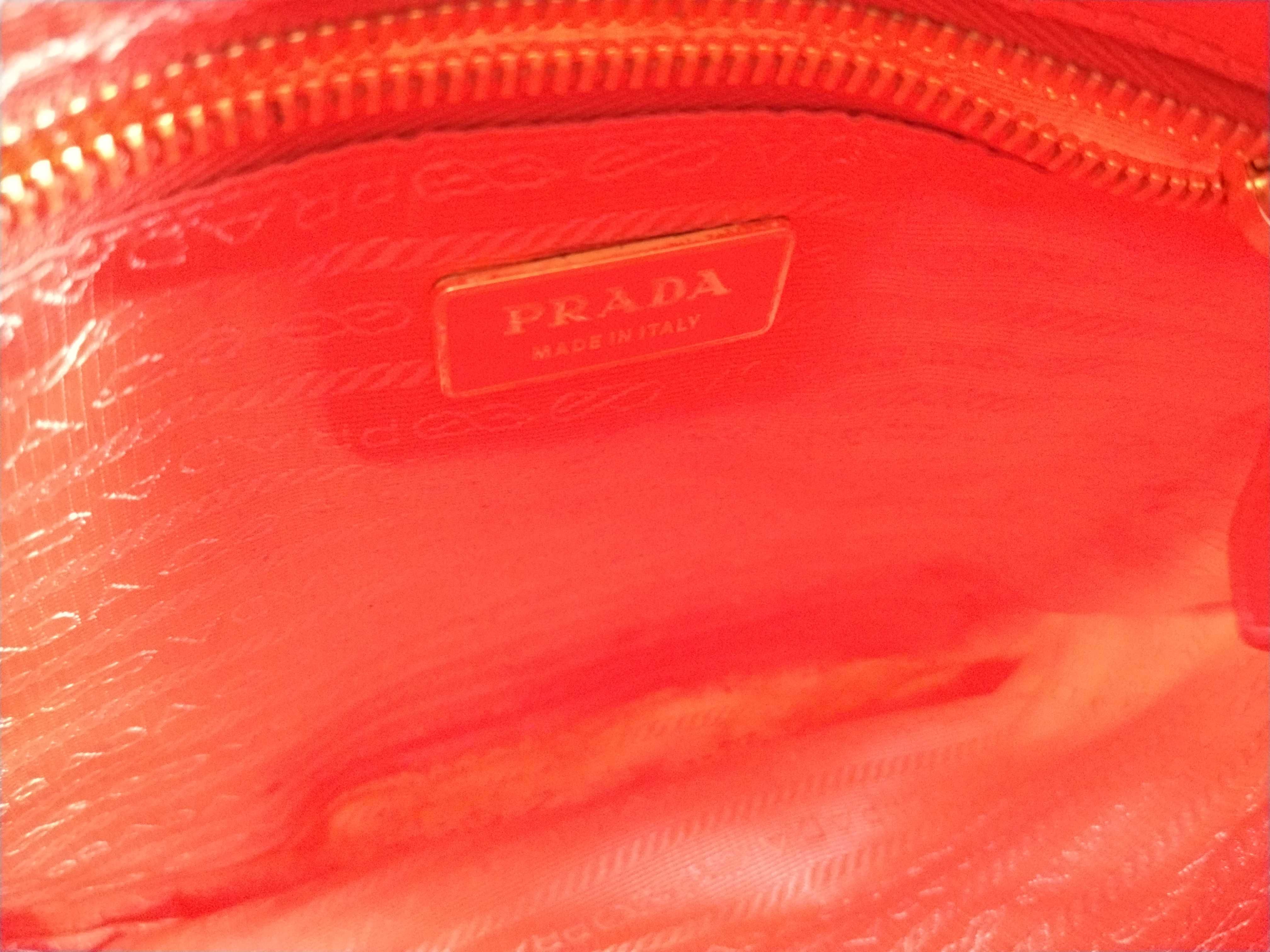 Nylon Prada Logo Hardware Ribbon Shoulder Bag — view 11