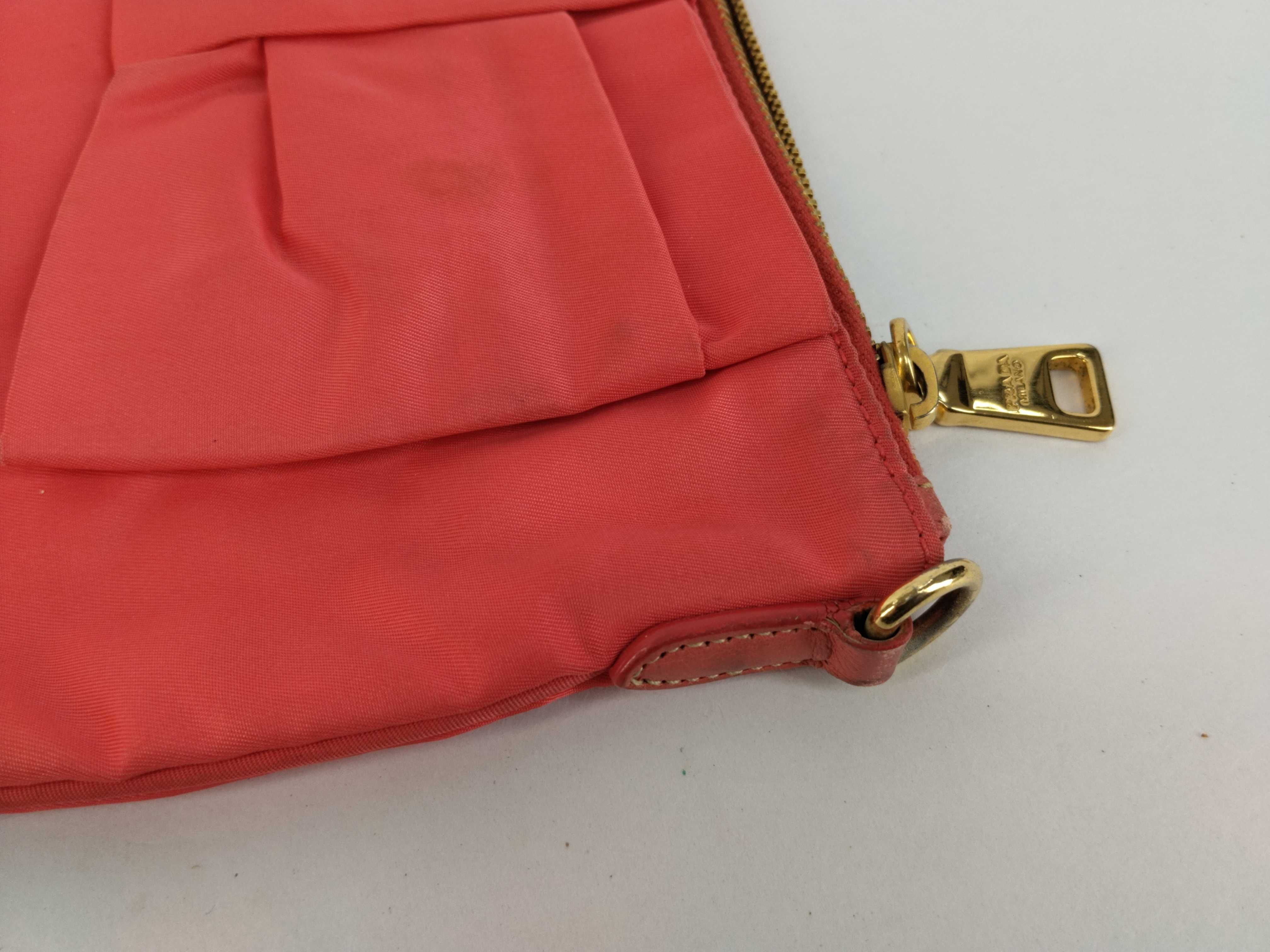 Nylon Prada Logo Hardware Ribbon Shoulder Bag — view 7