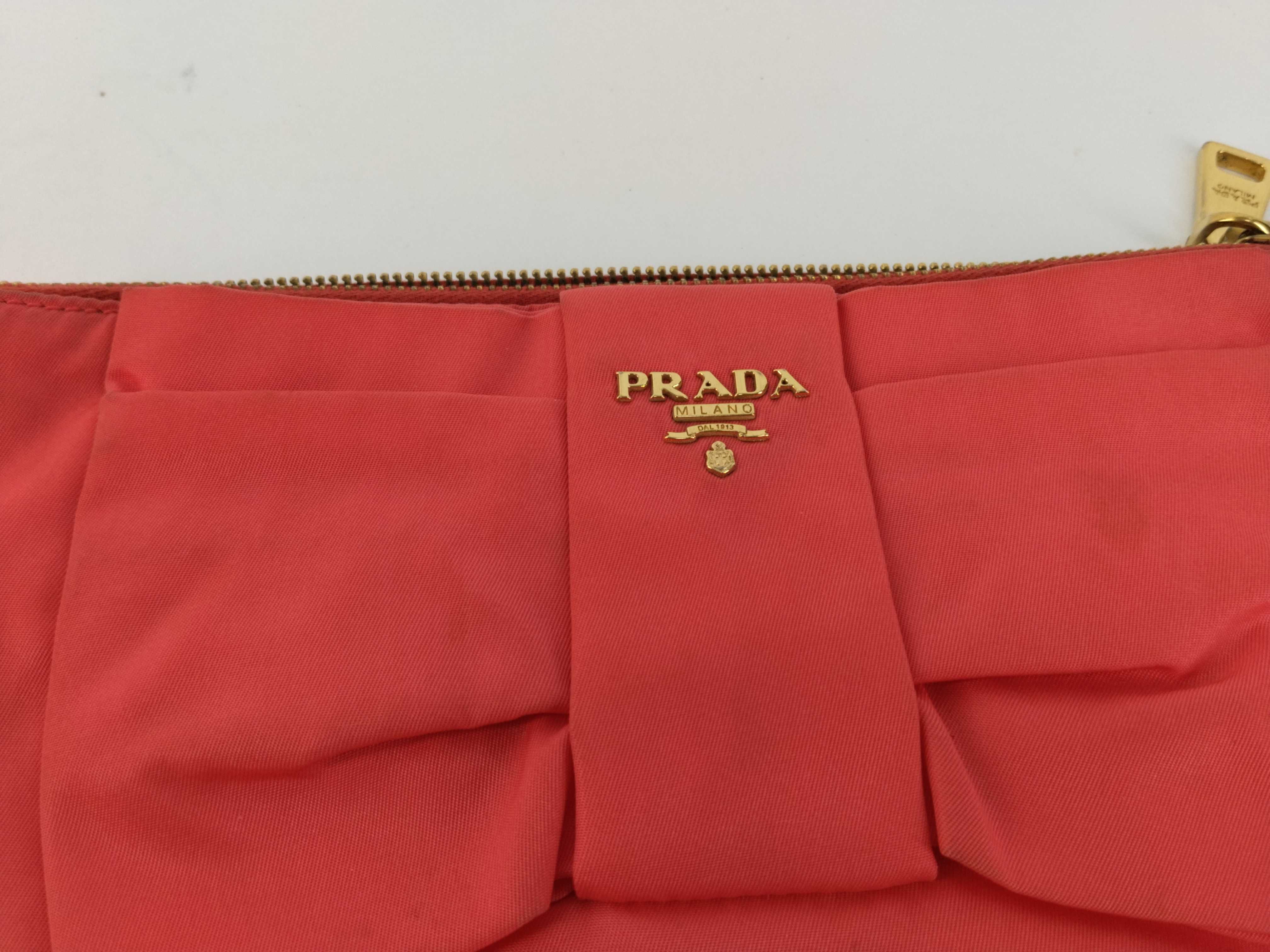 Nylon Prada Logo Hardware Ribbon Shoulder Bag — view 8