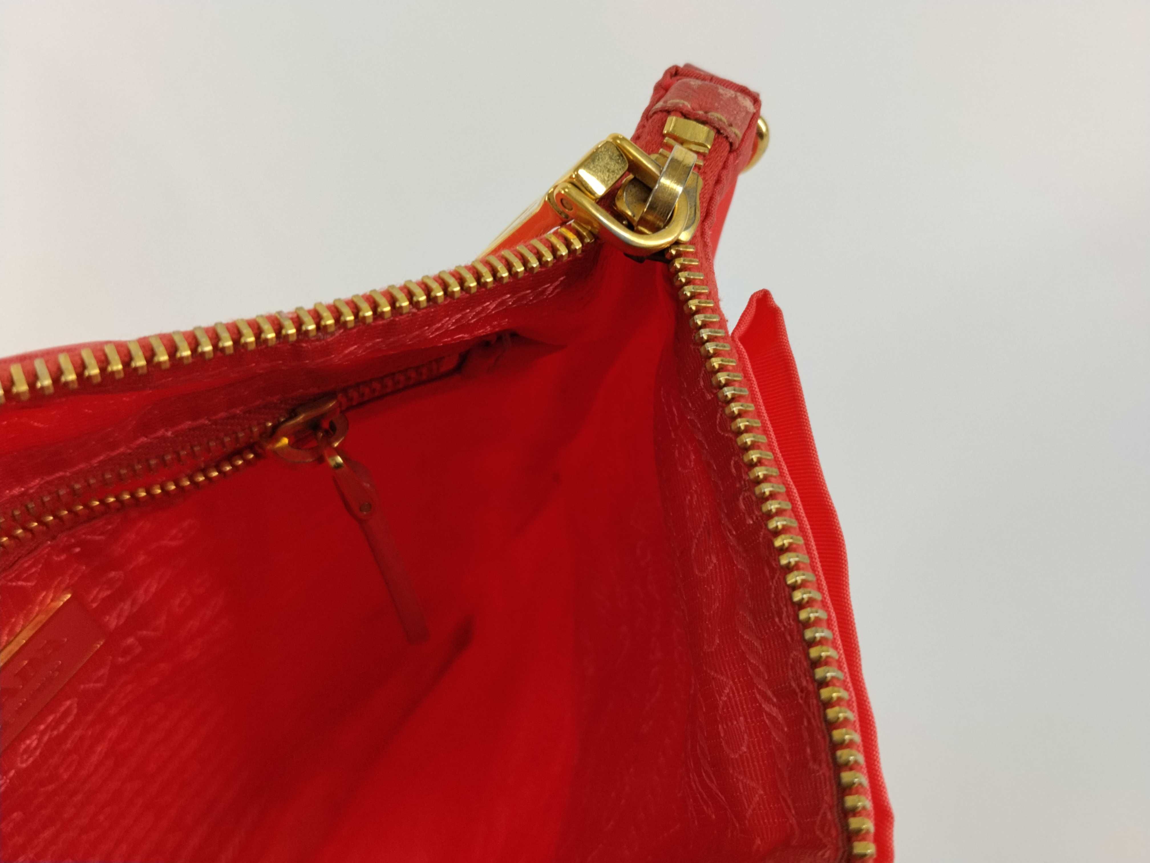 Nylon Prada Logo Hardware Ribbon Shoulder Bag — view 9