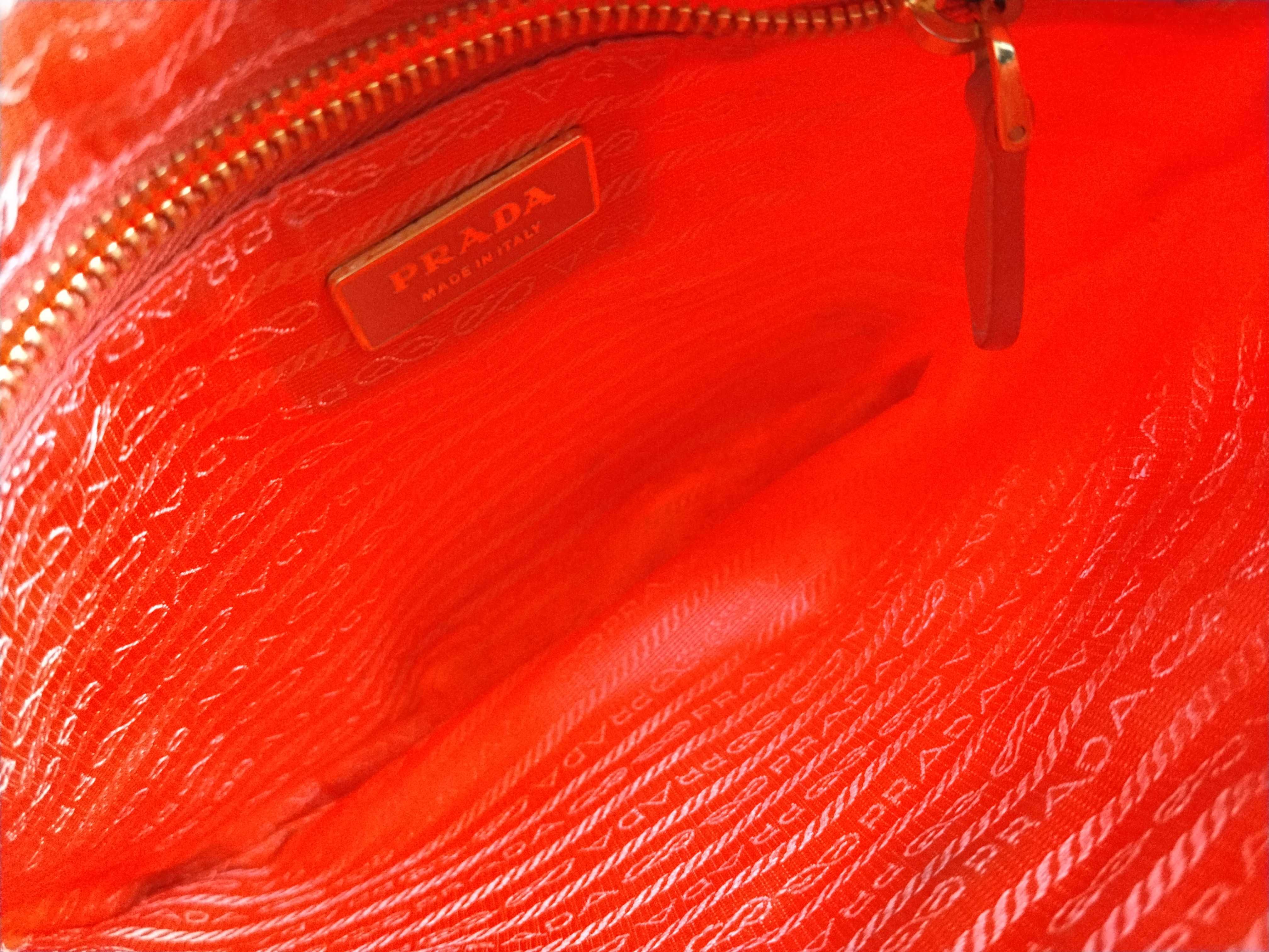 Nylon Prada Logo Hardware Ribbon Shoulder Bag — view 10