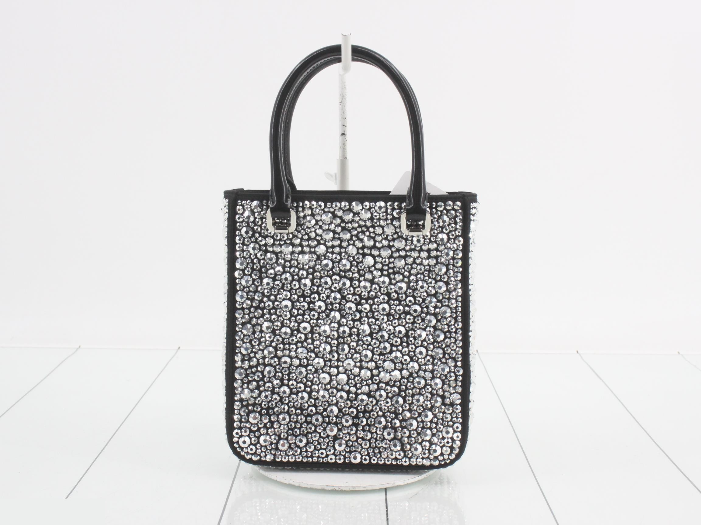 Triangular Plate Rhinestone 2-Way Handbag — view 2